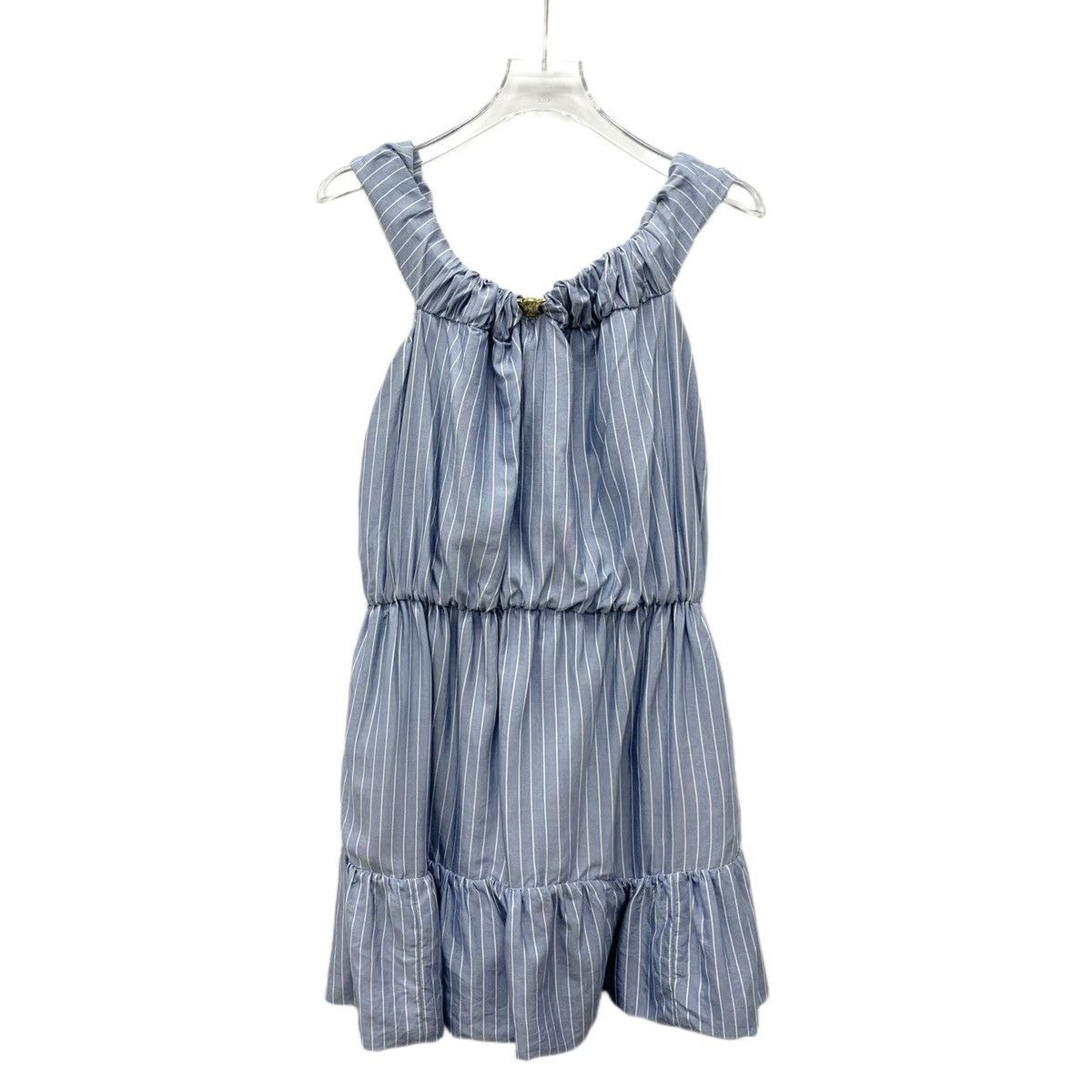Celine Celine Vertical Striped Silk Sleeveless Dress K26WX Size XS / US 0-2 / IT 36-38 - 1 Thumbnail