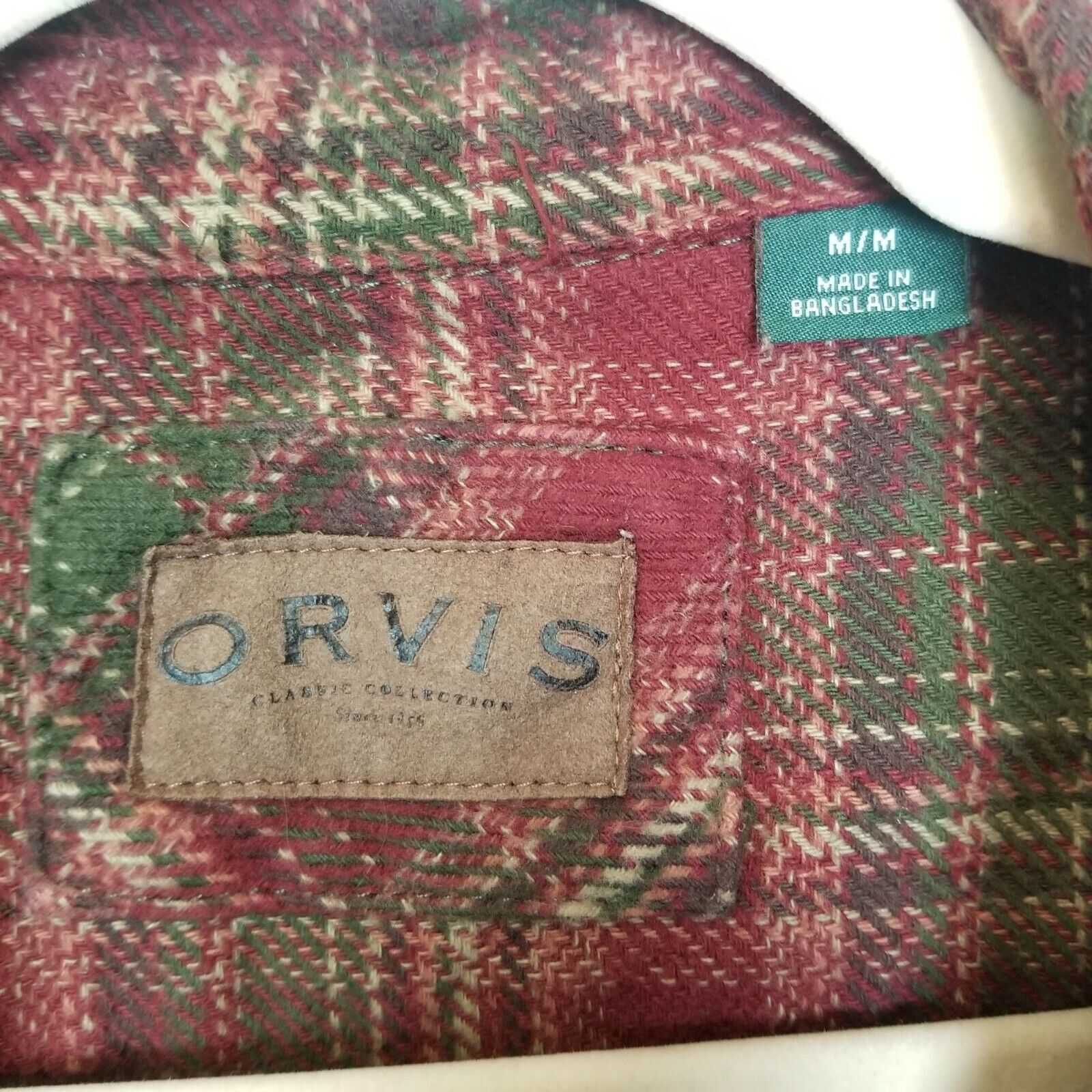 Orvis Orvis Mens Heavyweight Flannel Shirt Plaid Size M Gorpcore Size US M / EU 48-50 / 2 - 9 Thumbnail