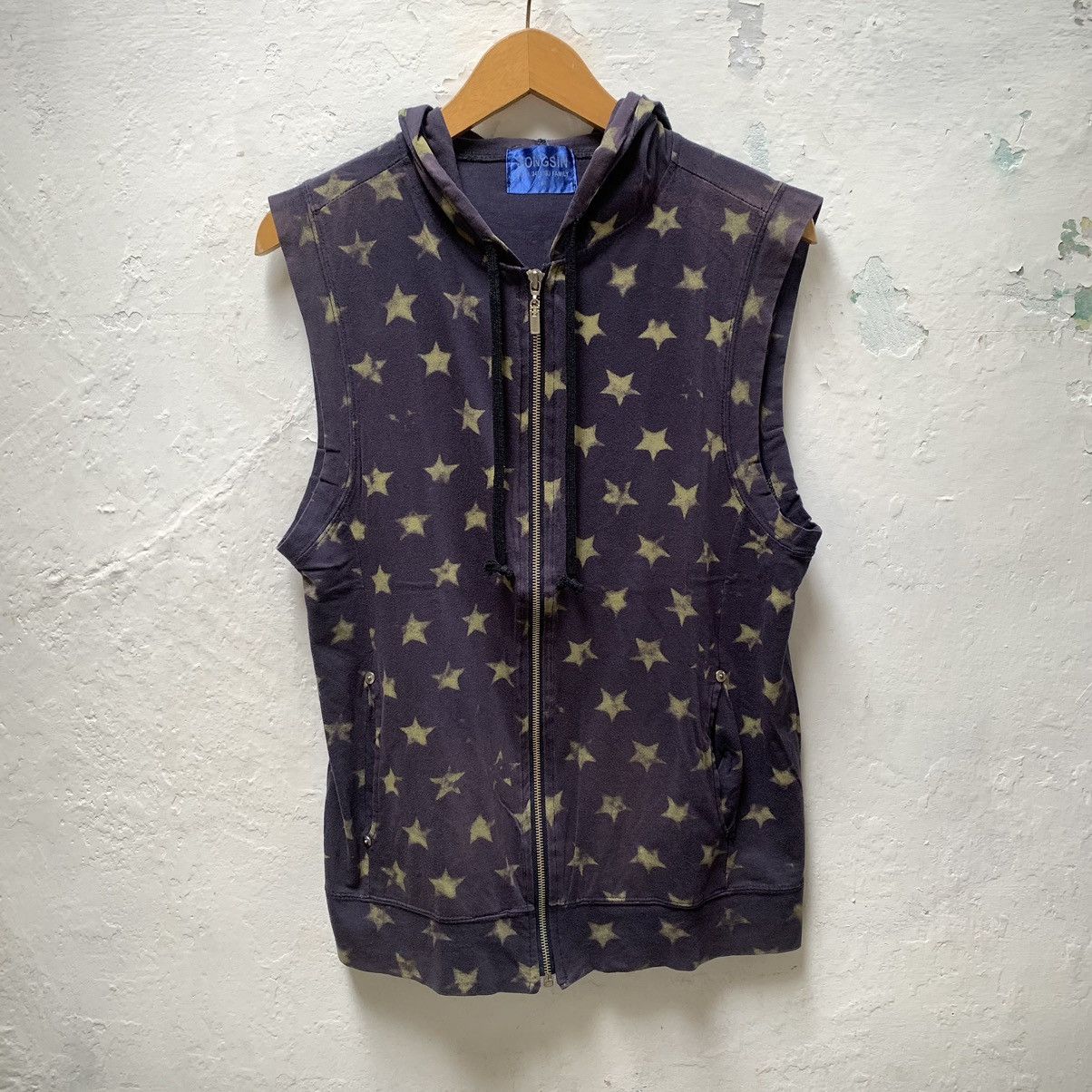 Japanese Brand SLEEVELESS HOODIE VEST STAR PATTERN Size US M / EU 48-50 / 2 - 6 Thumbnail