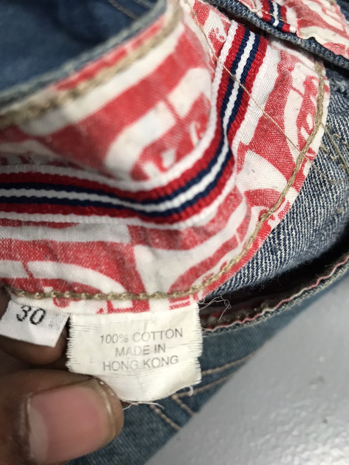 Ecko Unltd. × Vintage Vintage Ecko UNLTD SpellOut embroidered denim Size US 31 - 5 Thumbnail