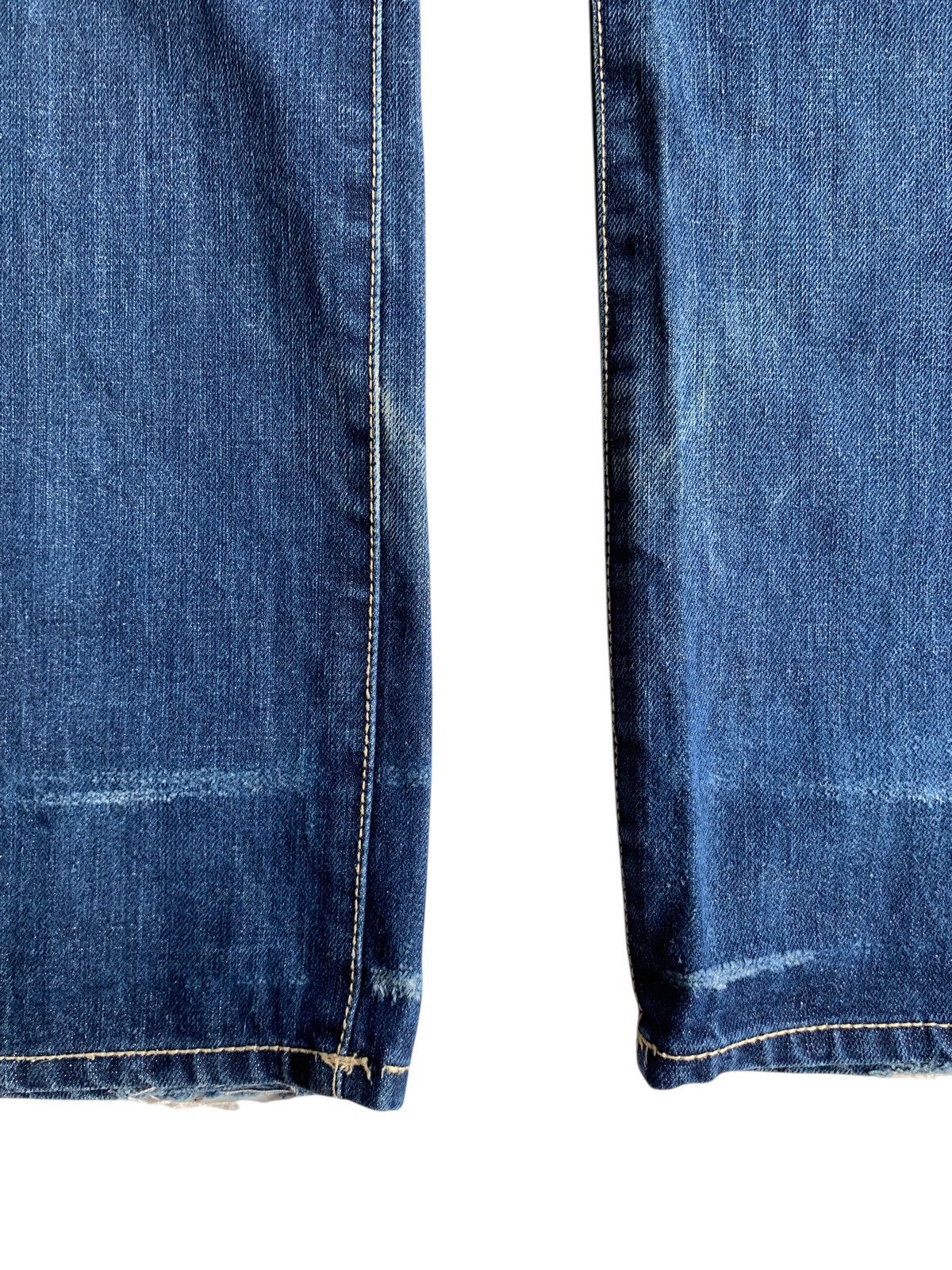 Other RARE BLACK FRAME SELVEDGE BUCKLE BACK FADED DISTRESSED DENIM Size US 32 / EU 48 - 21 Thumbnail