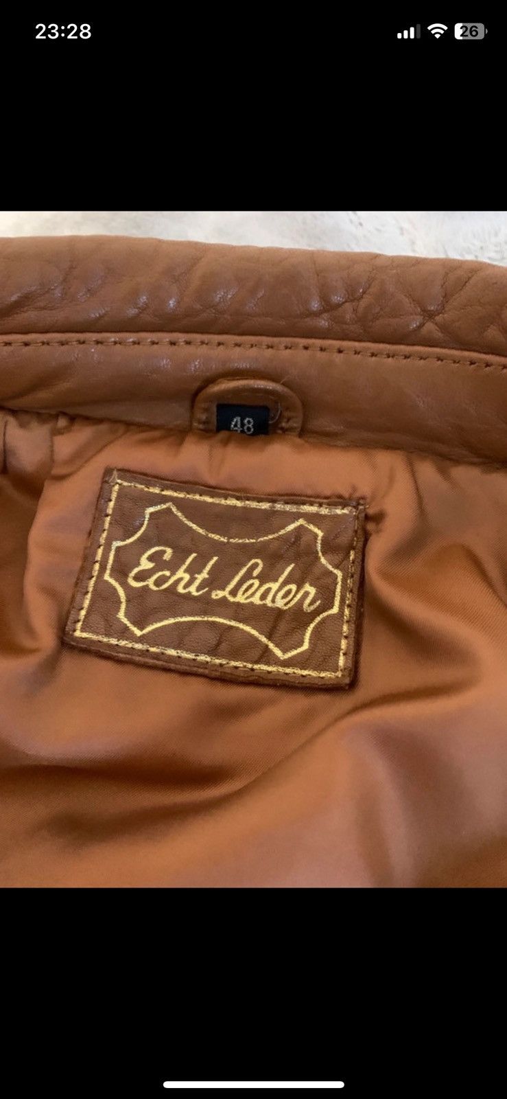 Vintage Vintage Brown Leather Jacket Size US L / EU 52-54 / 3 - 4 Thumbnail