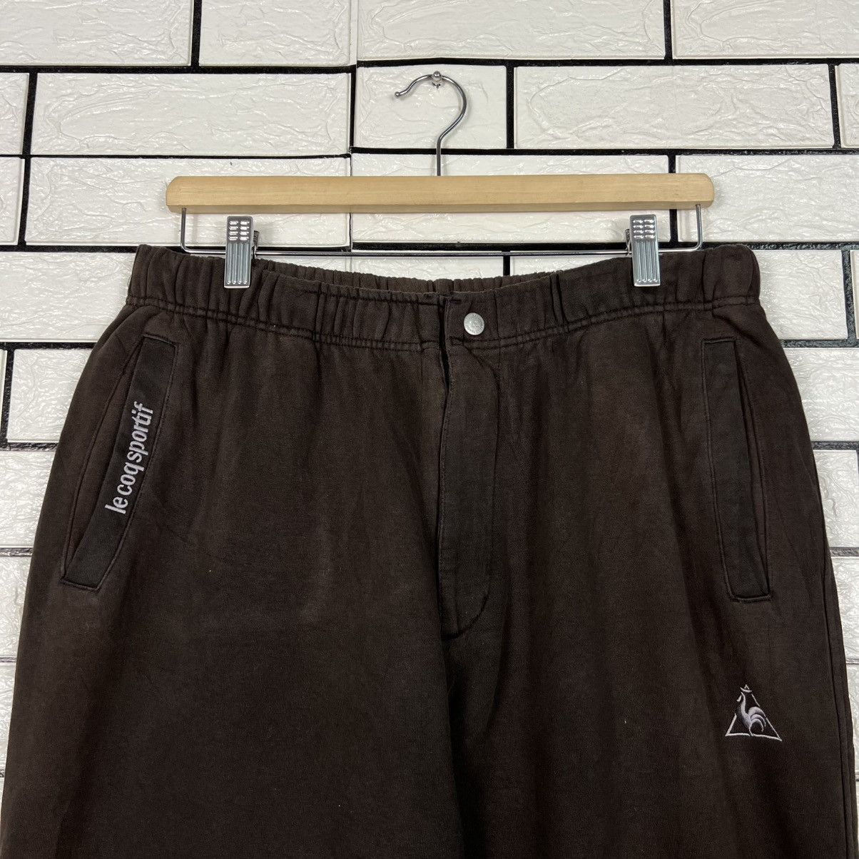 Le Coq Sportif LE COQ SPORTIF Embroidered Logo Sweatpants #4240-C193 Size US 31 - 2 Thumbnail