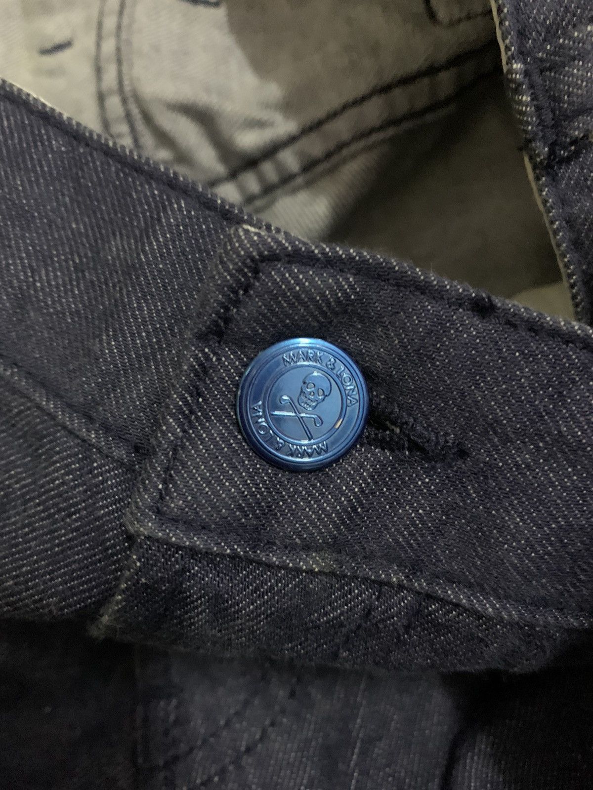 Japanese Brand 💥Vtg Japanese designer Mark & Lona Skull Denim Size US 28 / EU 44 - 8 Thumbnail