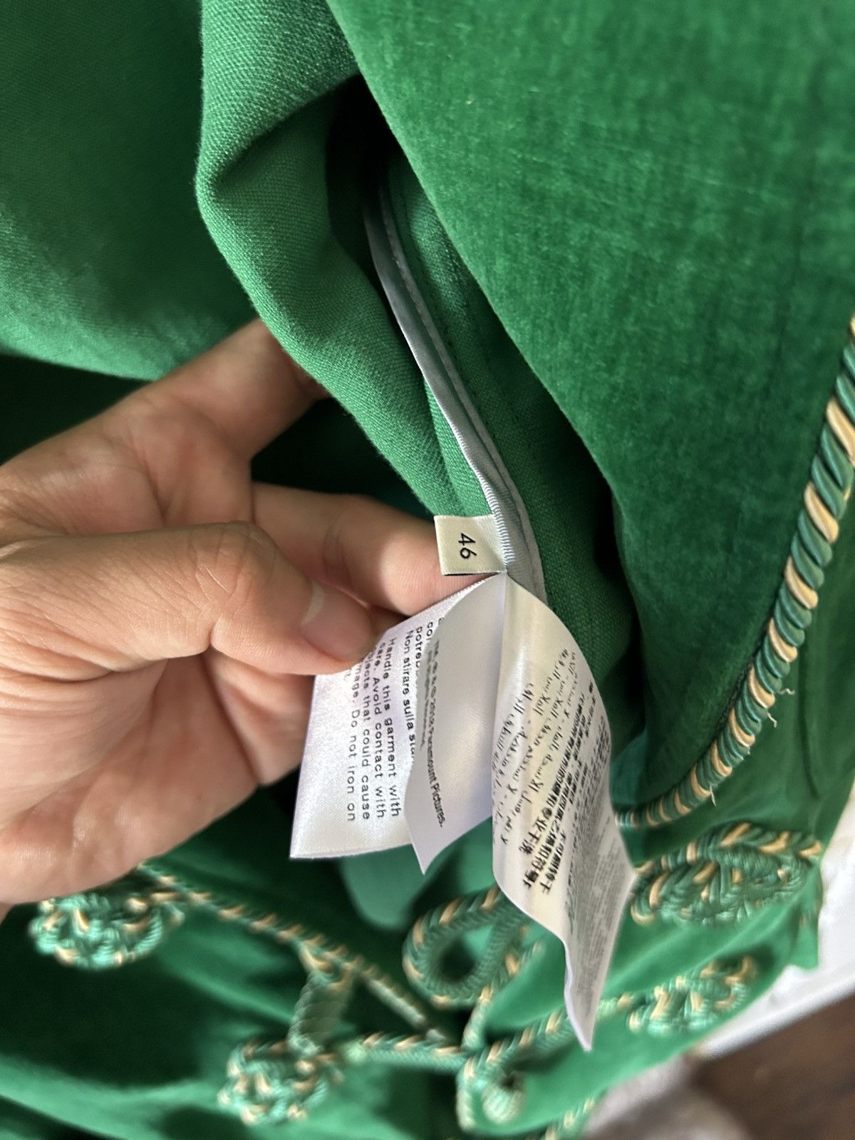 Gucci Gucci Velour Paramount Smoking Jacket (sz46) Size 46L - 5 Thumbnail