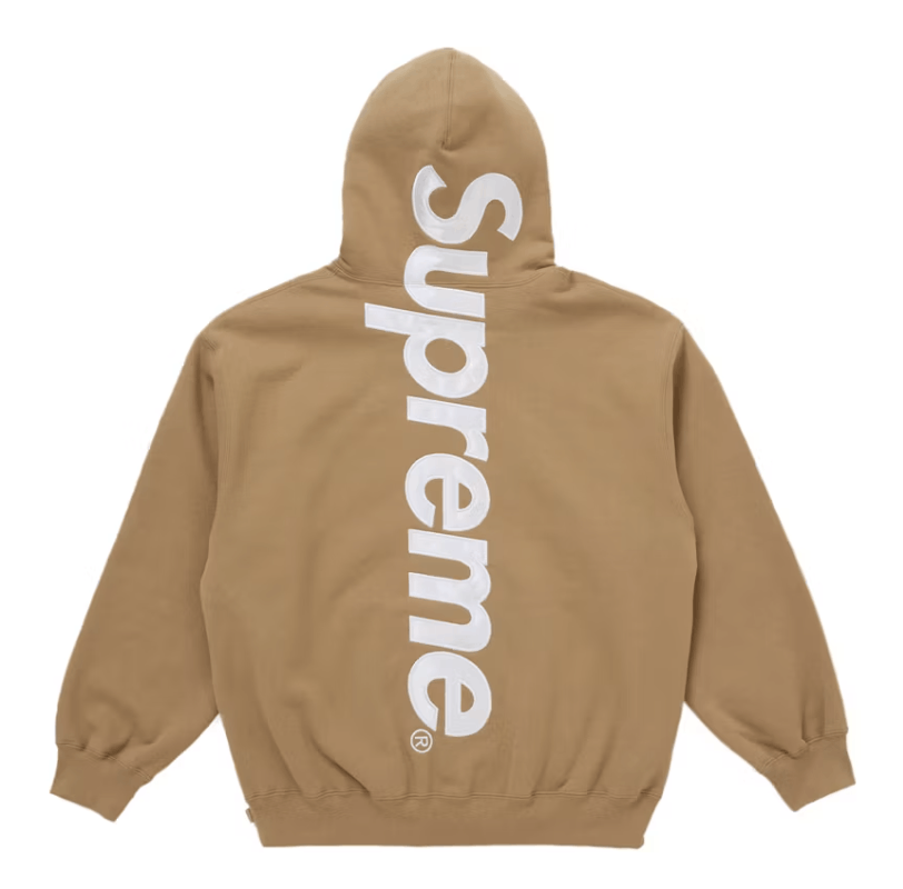 Supreme Supreme Satin Applique Hooded Sweatshirt (FW24) | Grailed