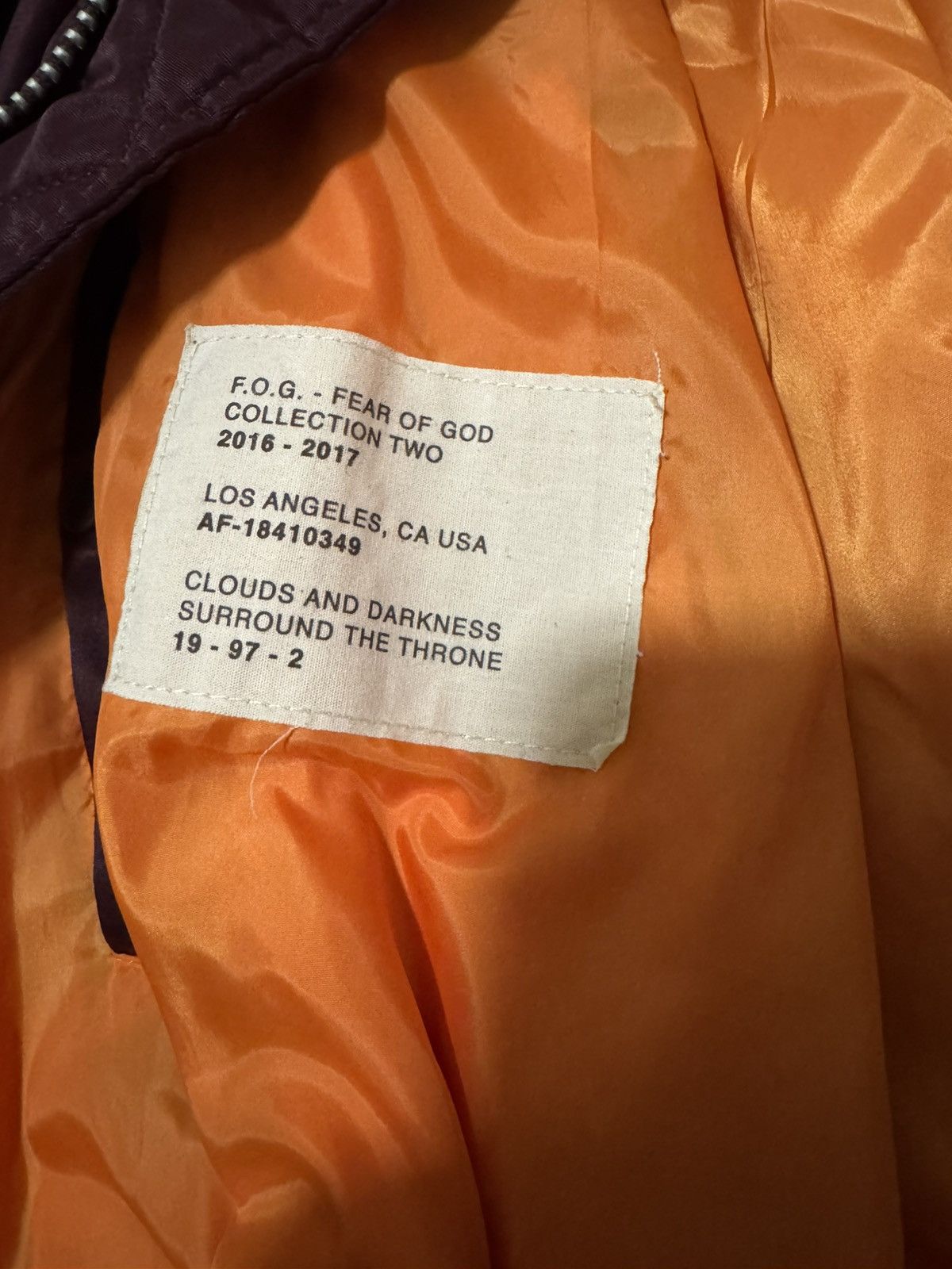 Essentials FOG Essentials Burgundy Bomber Jacket Collection Two Size US M / EU 48-50 / 2 - 5 Thumbnail