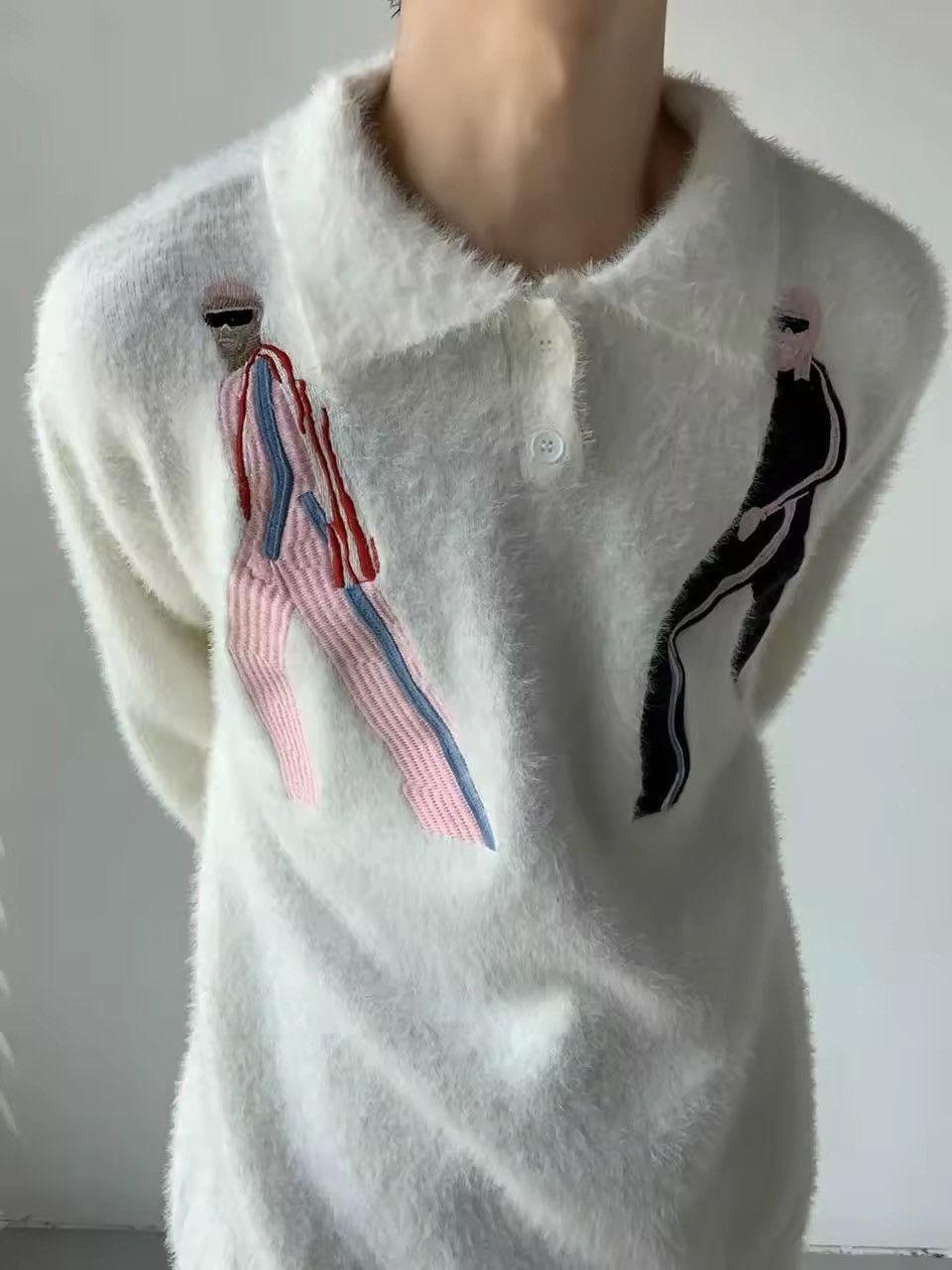 Other Design Fluffy y2k Retro Style Jumper Sweater Size US M / EU 48-50 / 2 - 3 Thumbnail