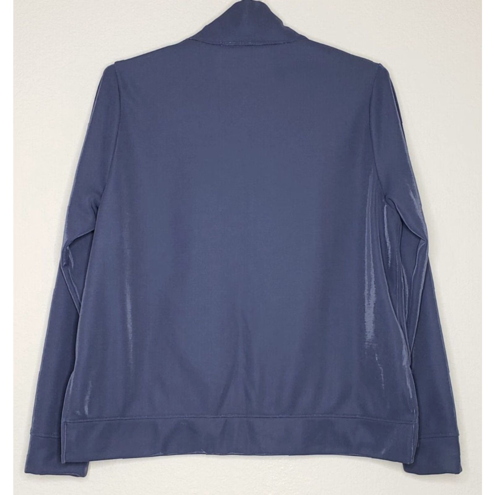 Under Armour Under Armour Womens Sweatshirt XL Long Sleeve Metallic Blue Mock Neck Loose Fit COLDGEAR Pullover Size XL / US 12-14 / IT 48-50 - 2 Thumbnail