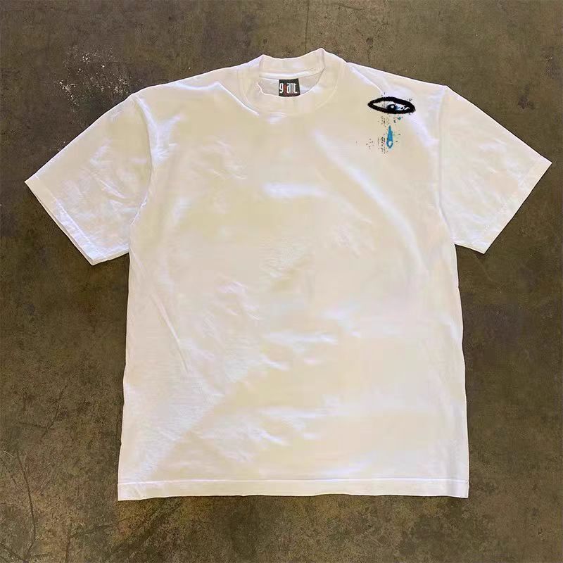 Japanese Brand × Vintage White street trend spider eyes print t-shirt Size US M / EU 48-50 / 2 - 2 Thumbnail
