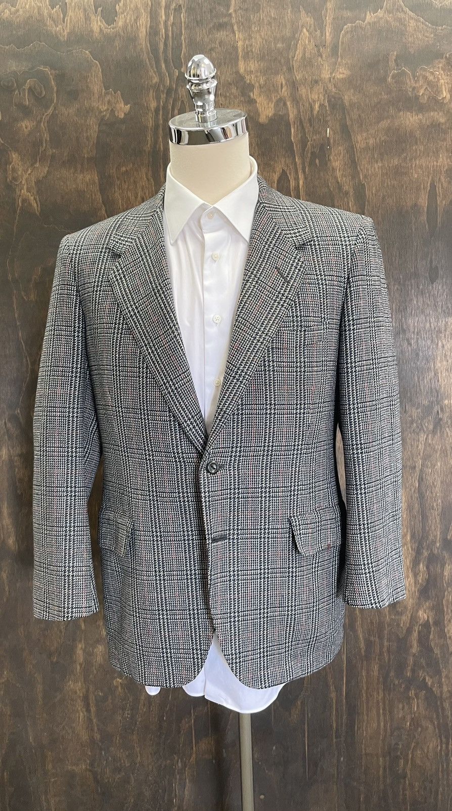 Oxxford Clothes × Vintage Cashmere Check Jacket Size 42R - 1 Thumbnail