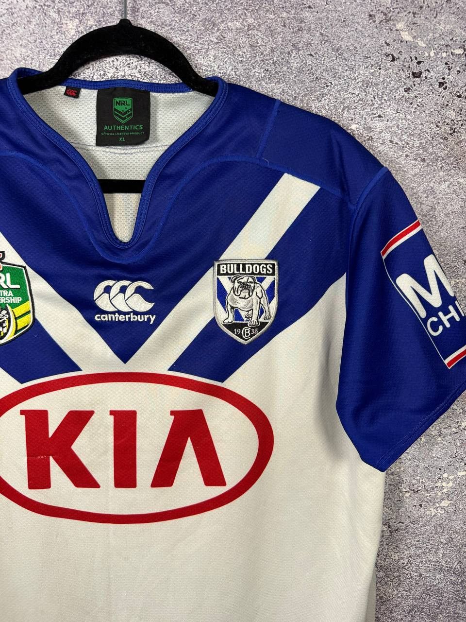Canterbury of New Zealand Bulldogs 2017 Home Rugby League Jersey NRL Canterbury XL Size US XL / EU 56 / 4 - 2 Thumbnail