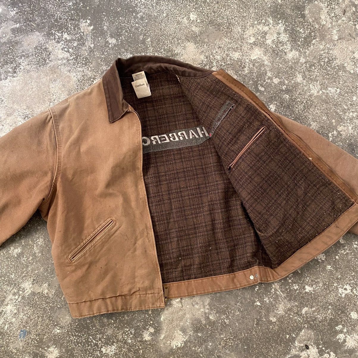 Carhartt 90s Vintage Carhartt Detroit Work Trashed Jacket J97 BRN Size US L / EU 52-54 / 3 - 8 Thumbnail