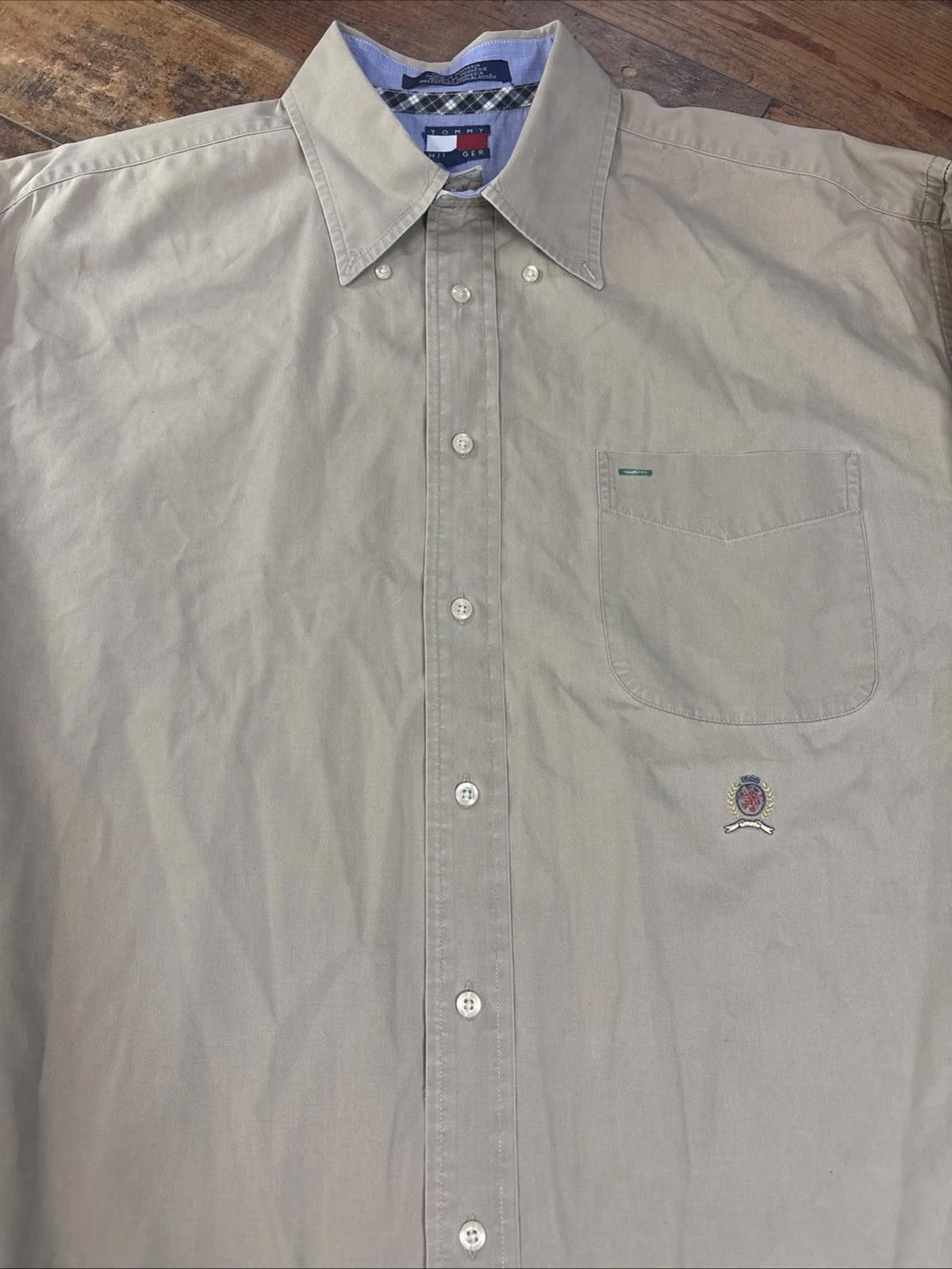 Tommy Hilfiger Tommy Hilfiger Men’s Long Sleeve Button Up Crest Logo XL Size US XL / EU 56 / 4 - 2 Thumbnail