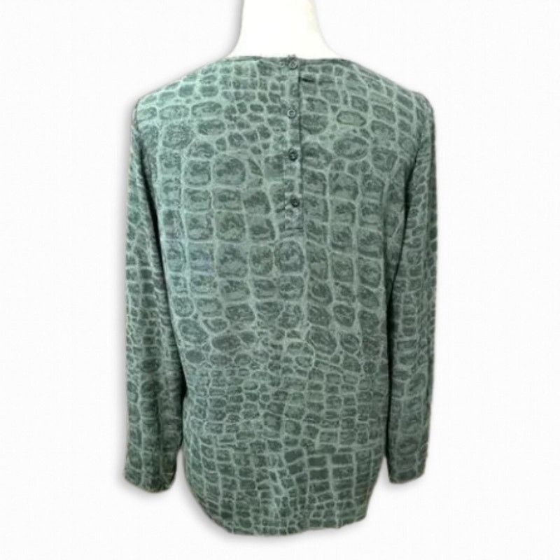 French Connection French Connection Tunic Top Long Sleeve Crocodile Gray W 6 Size M / US 6-8 / IT 42-44 - 4 Thumbnail