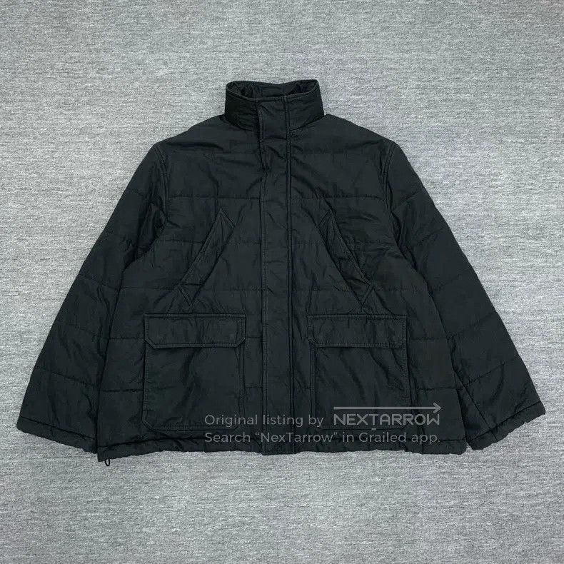 Balenciaga Balenciaga Black Back Logo Cotton Coat Jacket Size US L / EU 52-54 / 3 - 1 Thumbnail