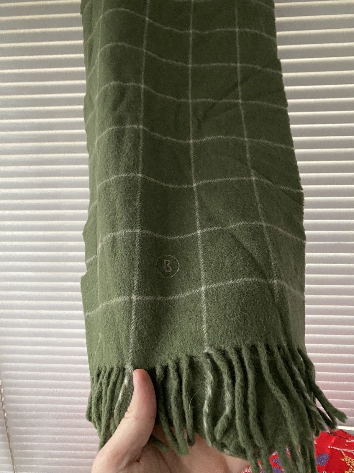 Bogner × Designer Bogner Rare Logo Baby Alpaca Wool Scarf Size ONE SIZE - 3 Thumbnail