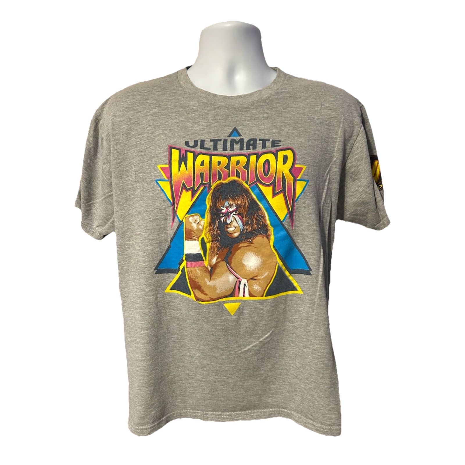Vintage WWE Ultimate Warrior Legends Shirt T-Shirt Men Large Heather Gray Graphic Tee Wrestlemania Wrestling WWF WWE Front Graphics Size US L / EU 52-54 / 3 - 3 Thumbnail
