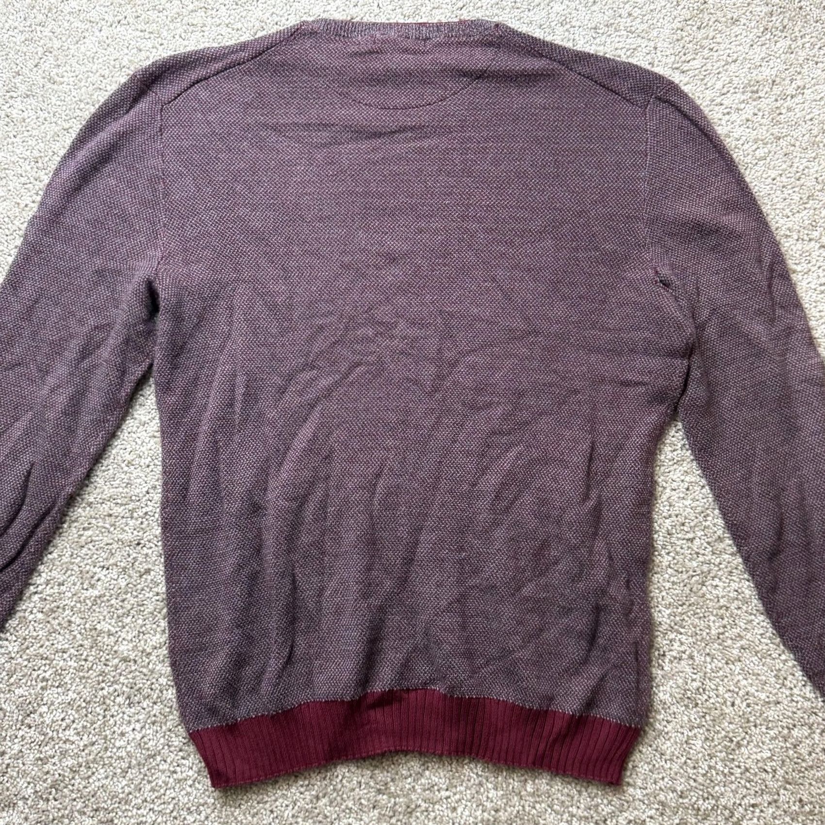 Tasso Elba Tasso Elba Sweater Mens Medium Red Supima Cotton Tight Knit Crewneck Pullover Size US M / EU 48-50 / 2 - 5 Thumbnail