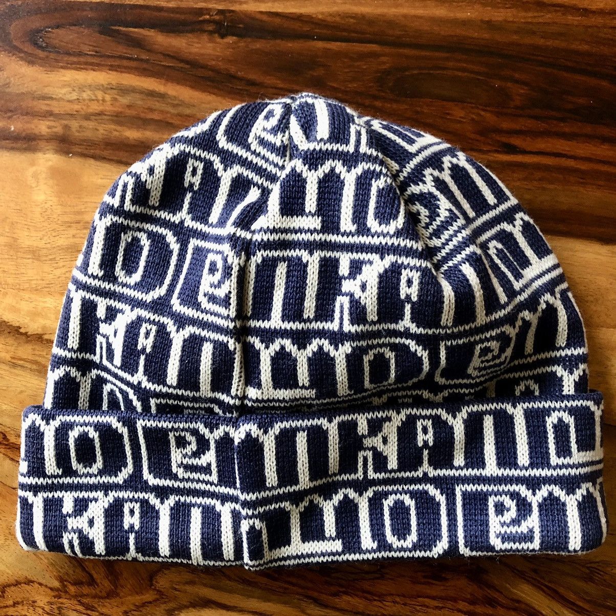Punk and Yo PUNK&YO Limited Font Beanie Navy Size ONE SIZE - 3 Thumbnail