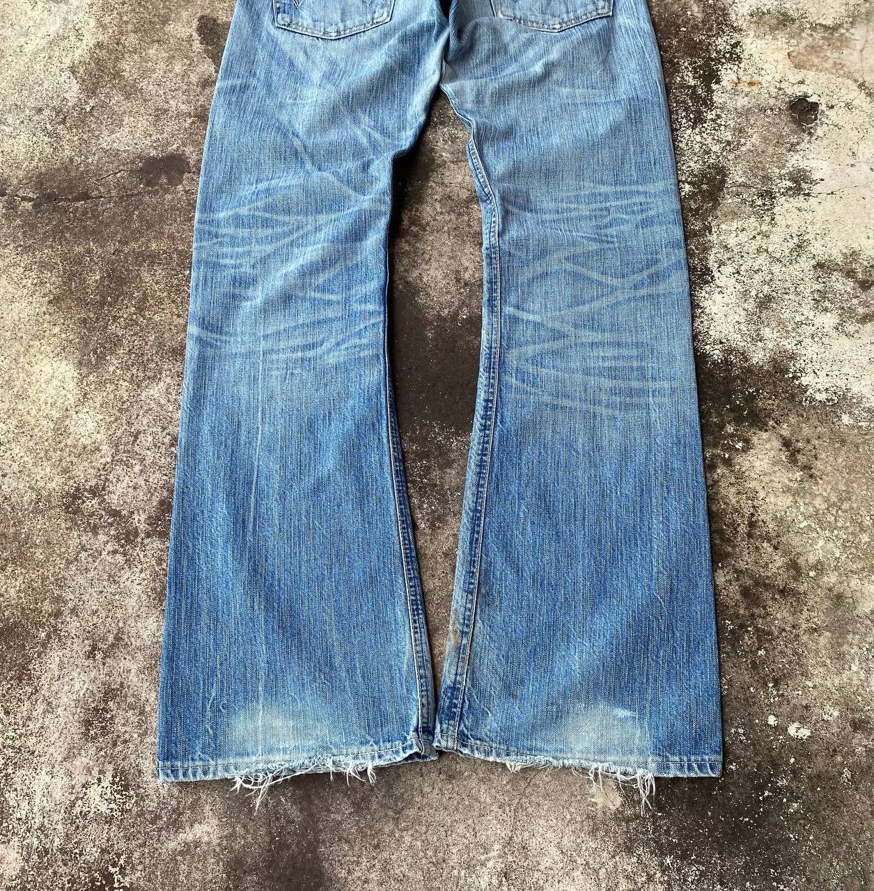 Edwin FLARED VINTAGE EDWIN JAPAN DENIM STONEWASH CLAWMARK BJ07-14 Size US 30 / EU 46 - 3 Thumbnail