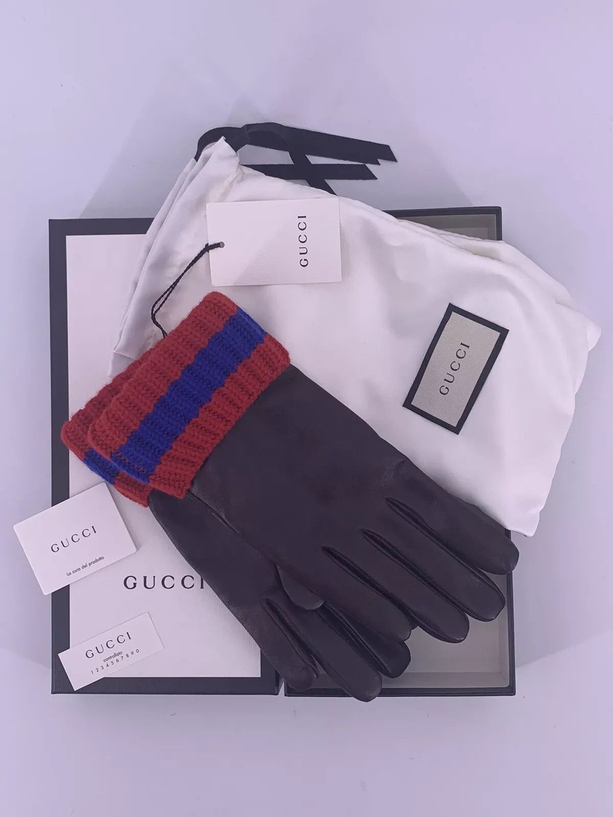 Gucci new Gucci Gloves Size-8,5-S- 432307 Size ONE SIZE - 3 Thumbnail