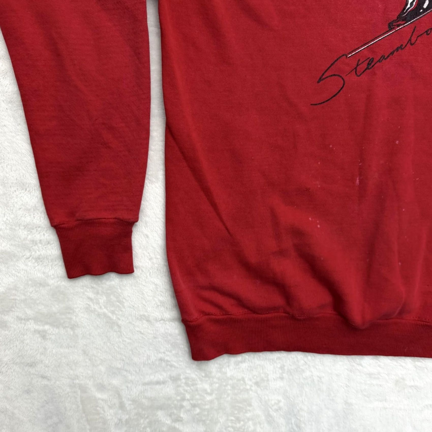 Vintage VINTAGE Steamboat Ski Sweatshirt Mens Medium Red Graphic Fleece Raglan Pullover Size US M / EU 48-50 / 2 - 7 Thumbnail
