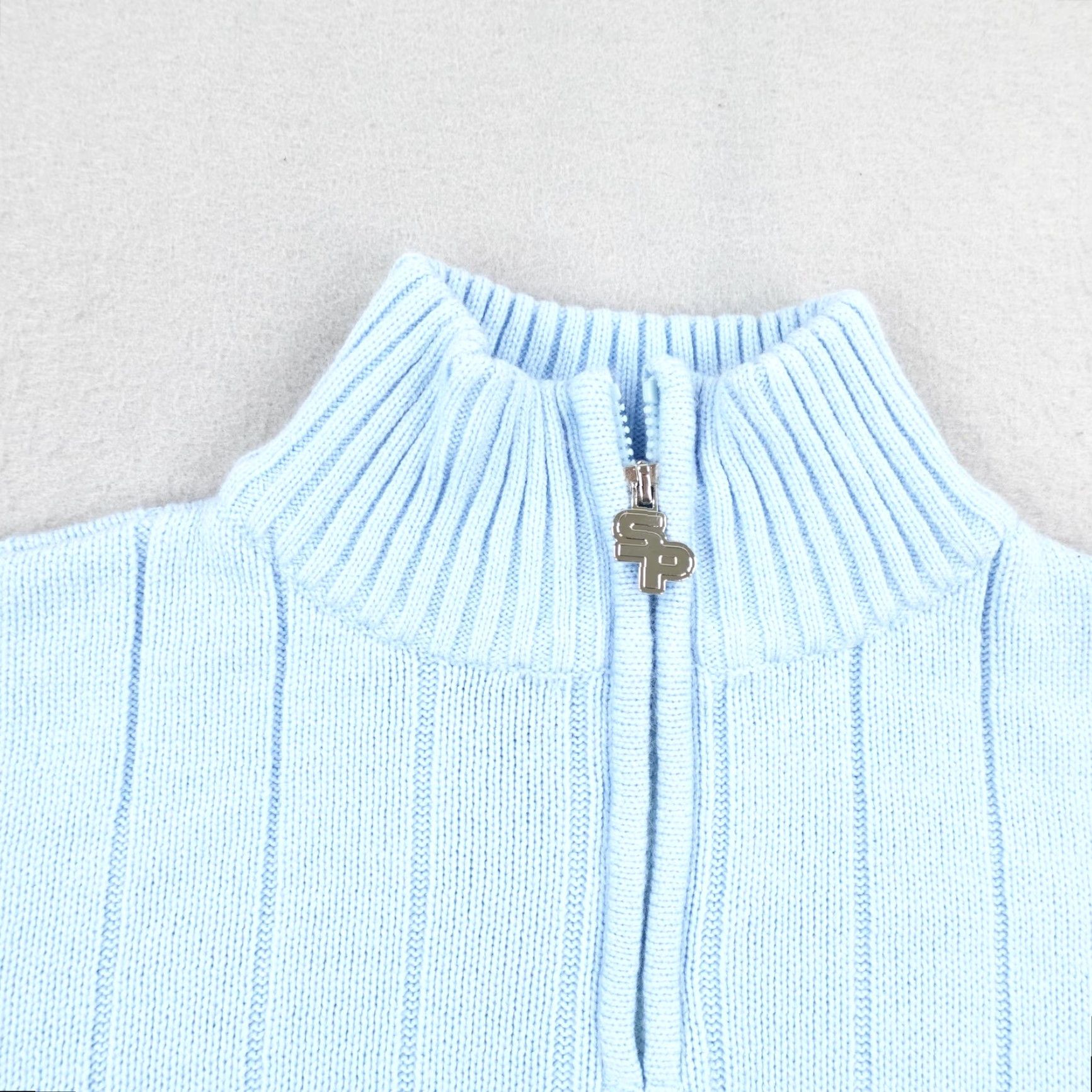 Southpole VINTAGE Southpole Sweater Mens 2XL Light Blue Striped 1/4 Zip Mock Neck Pullover Size US XXL / EU 58 / 5 - 2 Thumbnail