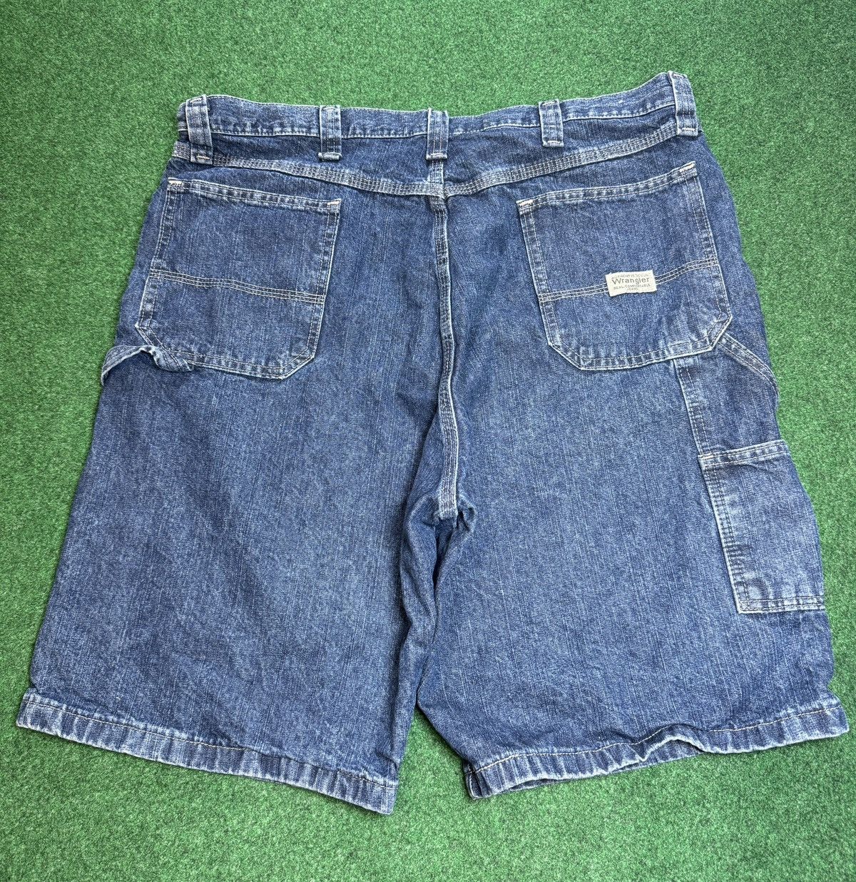 Wrangler Y2K Carpenter Baggy Jort Hip Hop Skater Grunge Denim Shorts Size US 38 / EU 54 - 1 Thumbnail