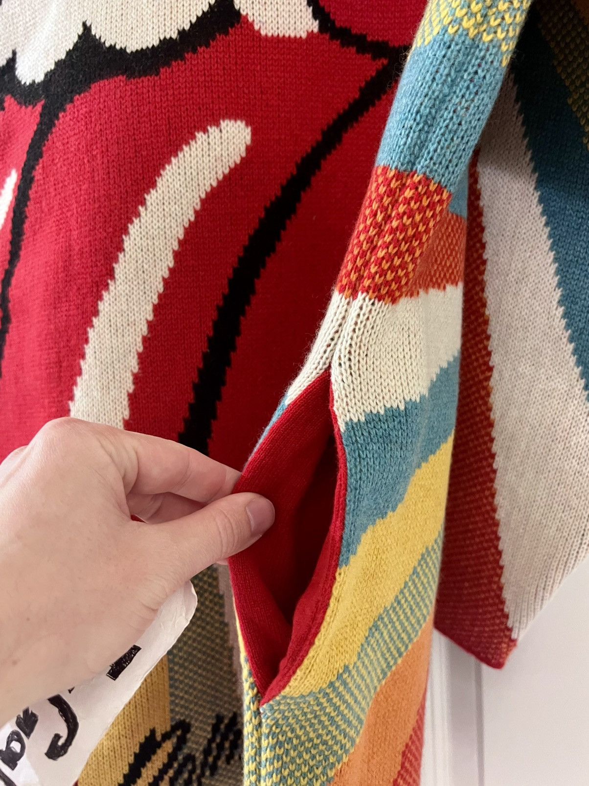 Alanui RARE $3,720 Cashmere Rolling Stones Cardigan Size ONE SIZE - 11 Thumbnail
