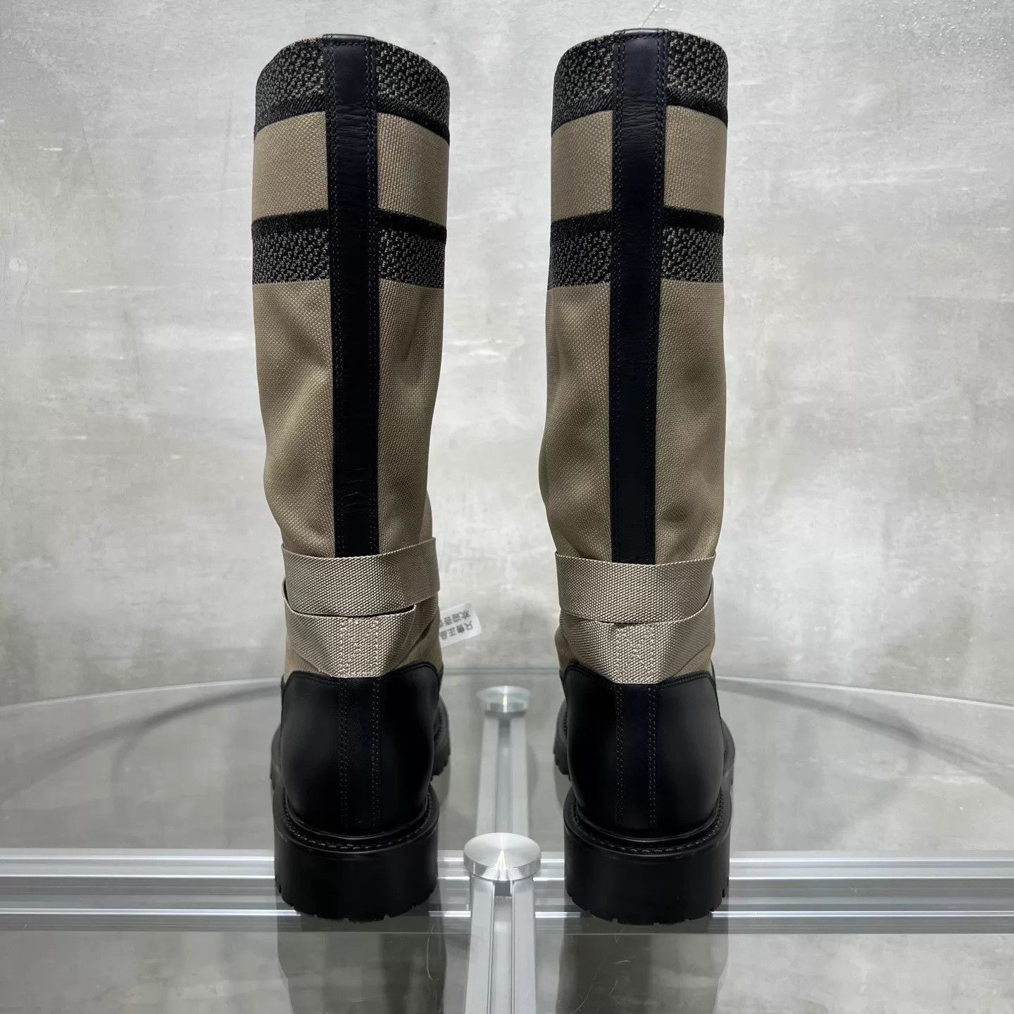 Dior Dior D-Major khaki colorblocked riding boots size 38.5 Size US 8 / IT 38 - 6 Thumbnail