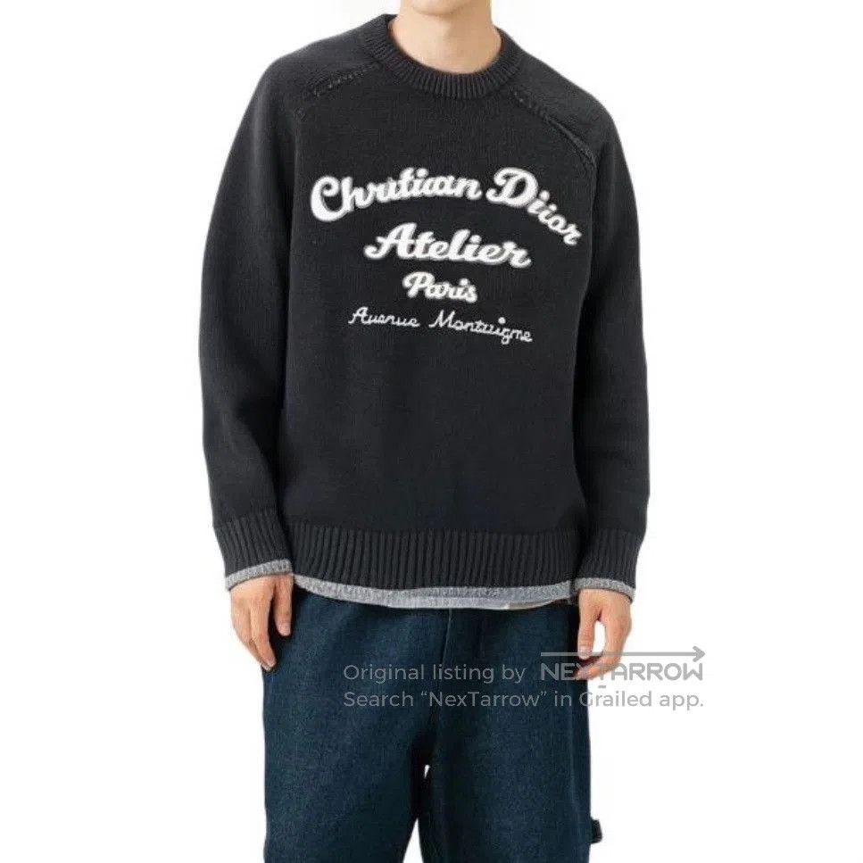 Dior Dior Knit Sweater with Embroidered Logo. Size US S / EU 44-46 / 1 - 6 Thumbnail