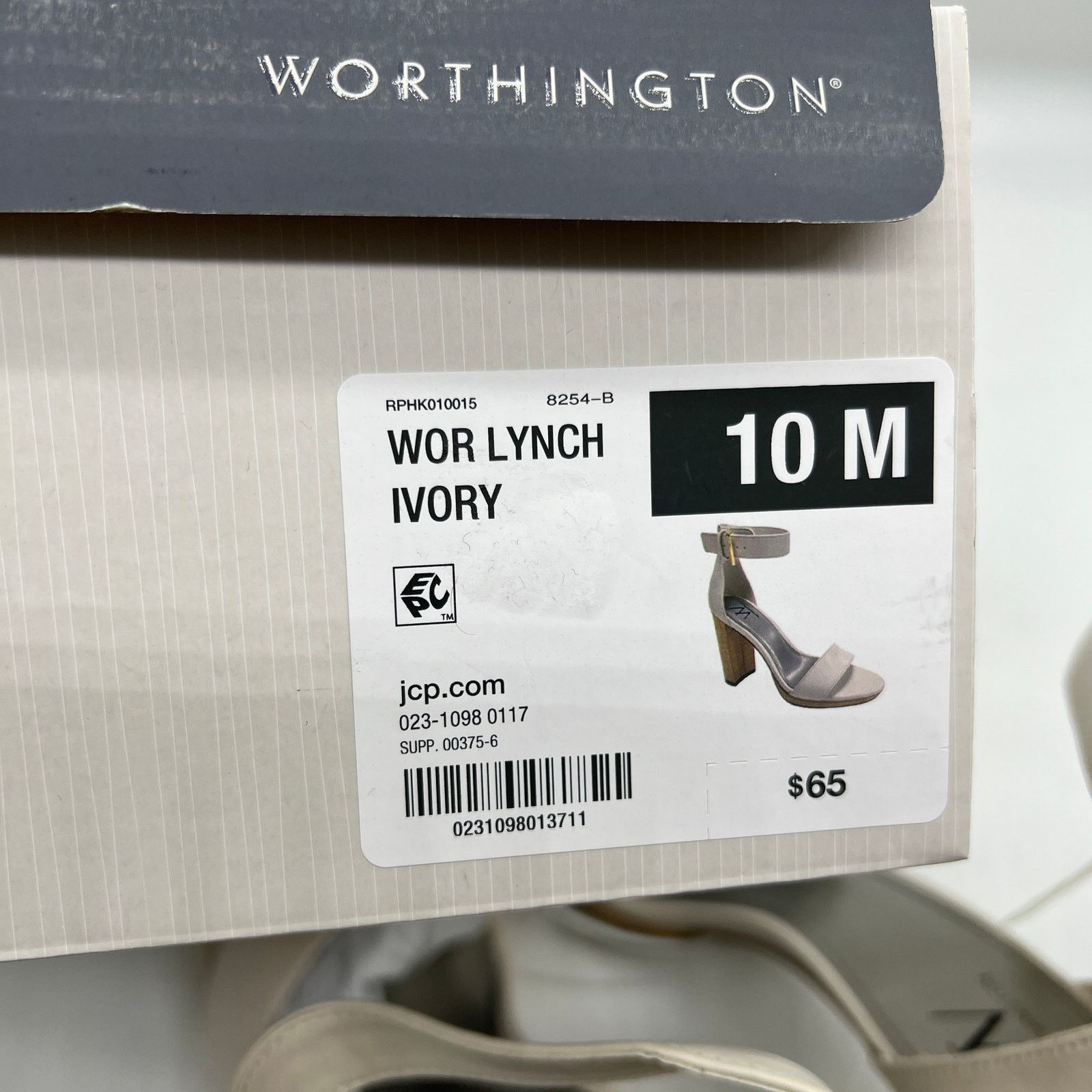 Other Worthington Womens Lynch Heeled Sandals Ivory Size US 10 / IT 40 - 10 Thumbnail
