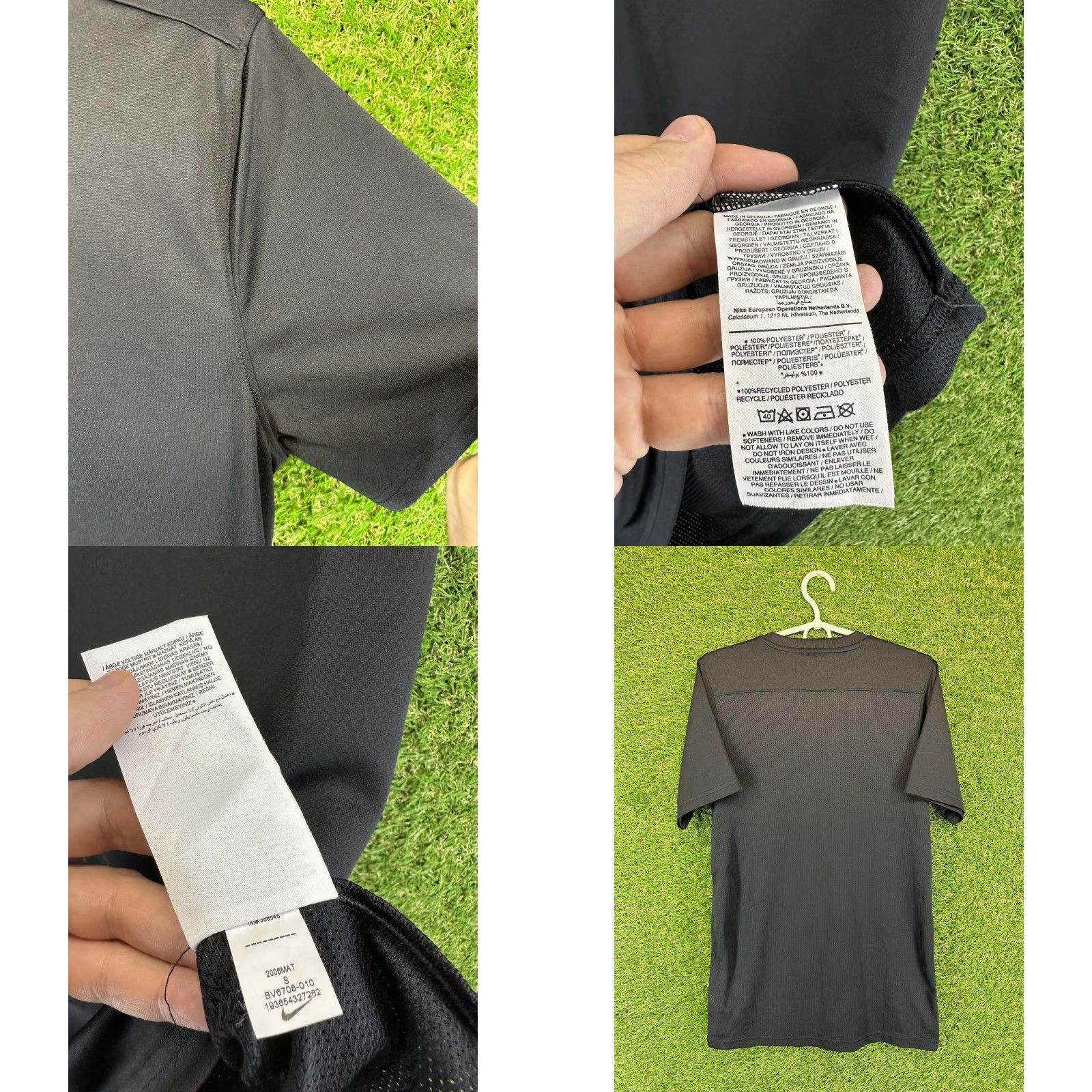 Nike NIKE Training Sport Running Mens Shirt Jersey T-Shirt Tee Original Size S Black Short Sleeve Slim Fit 100% Polyester Regular Dept: Men Category: Shirt Size US S / EU 44-46 / 1 - 8 Thumbnail