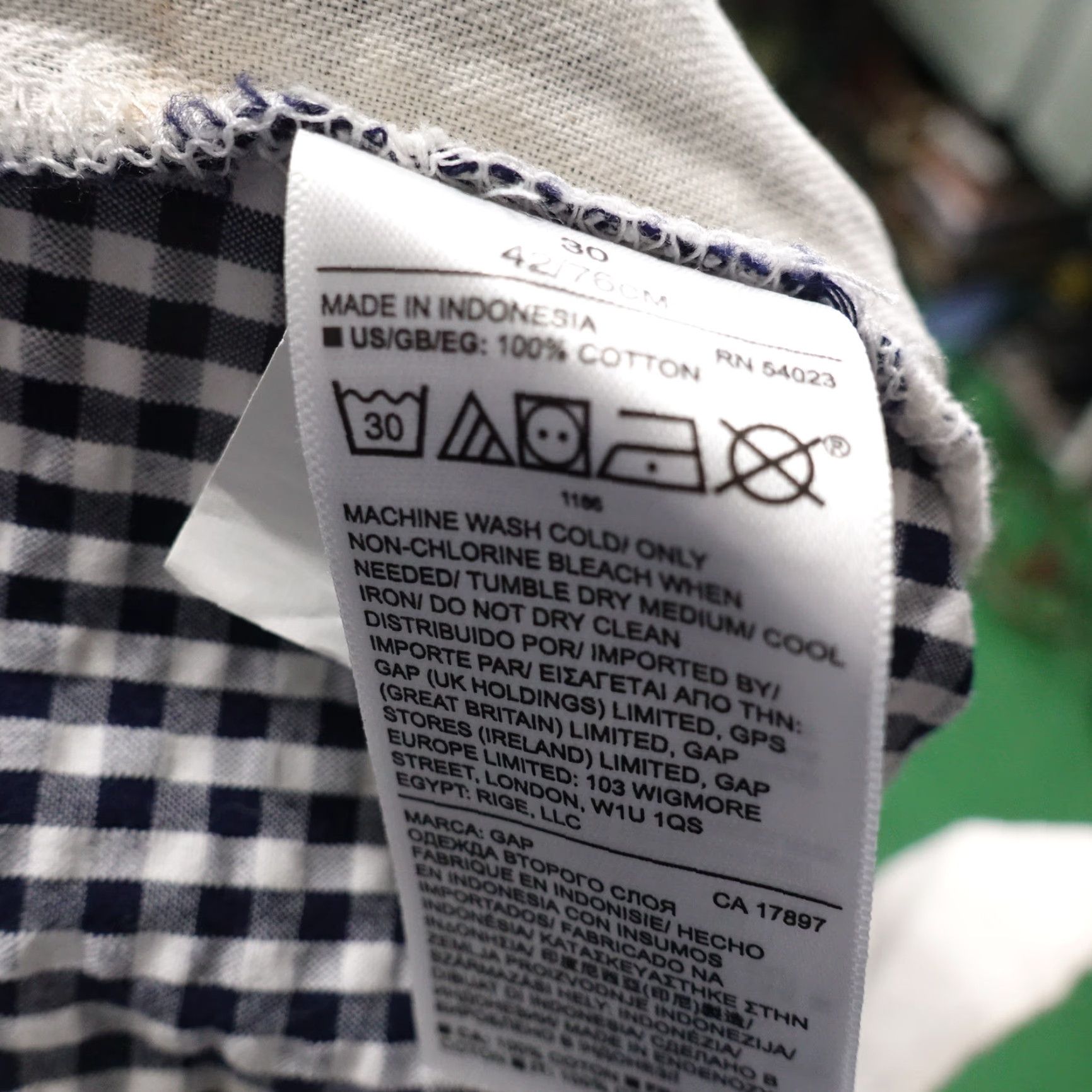 Gap GAP Chino Shorts Mens Size 30 Black White Gingham Check Seersucker Casual Size US 30 / EU 46 - 7 Thumbnail