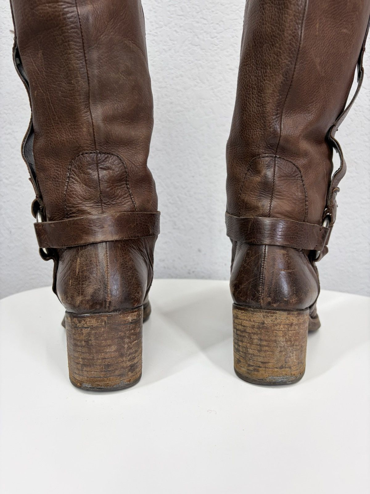 If Six Was Nine A.S. 98 Avant Garde Archive Leather Belted Boots Size US 9 / IT 39 - 20 Thumbnail