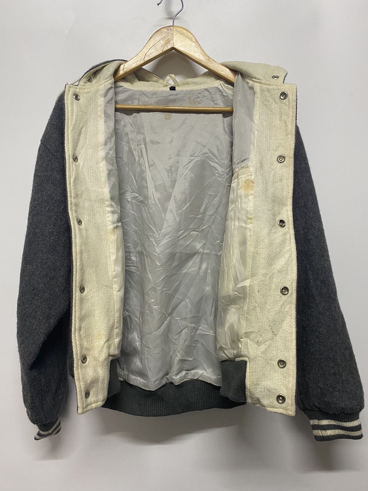 Designer × Japanese Brand Japan Brand Varsity Wool Jacket Hooded Alabama Defense Zone Size US L / EU 52-54 / 3 - 4 Thumbnail