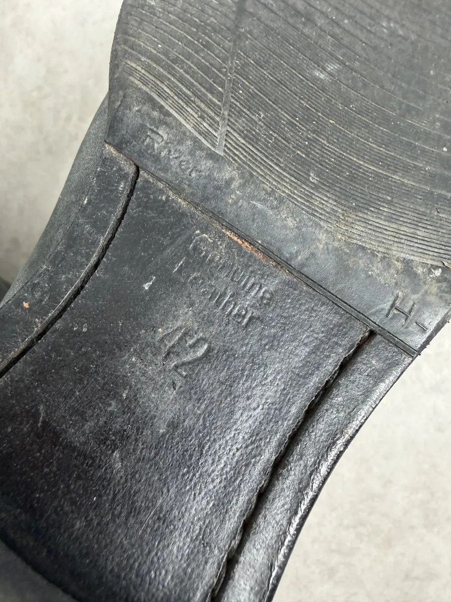 Diesel Diesel Grey Eroded Leather Boots Size US 9 / EU 42 - 8 Thumbnail