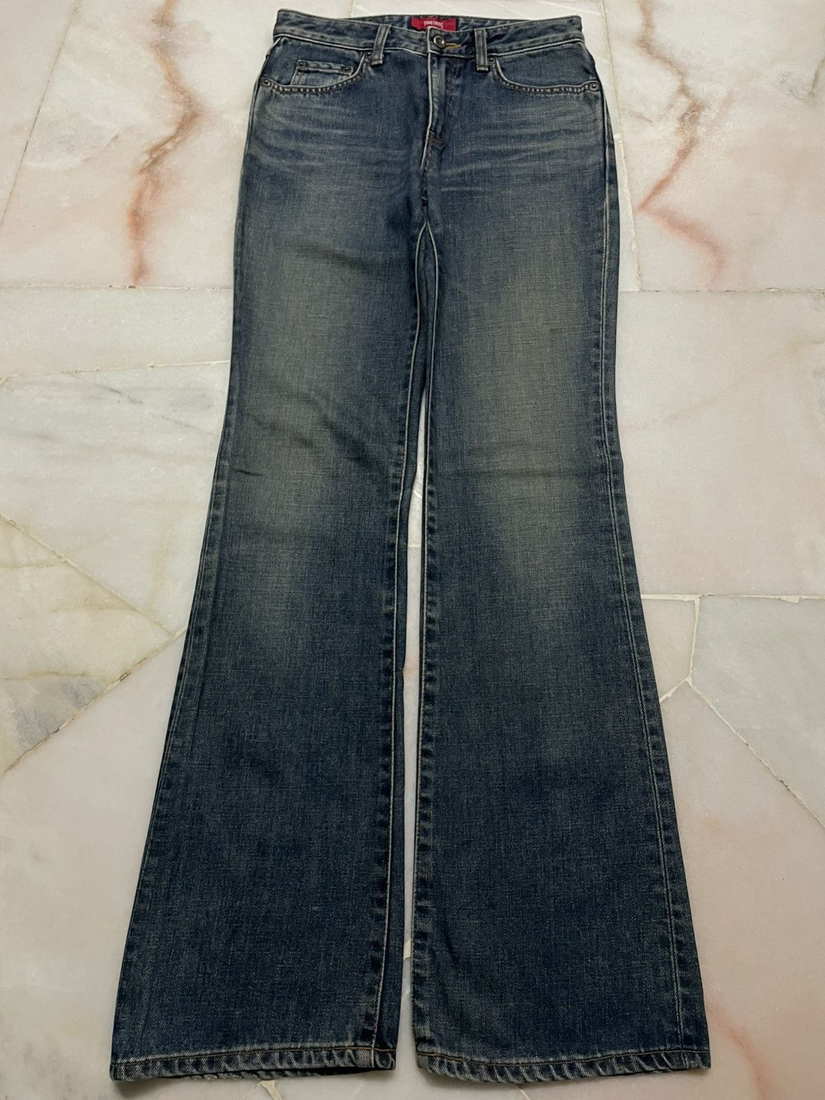 Edwin Flared Bell Bottom💥Something Edwin Rusty Mudwash Rare Jean Size 26" / US 2 / IT 38 - 1 Thumbnail