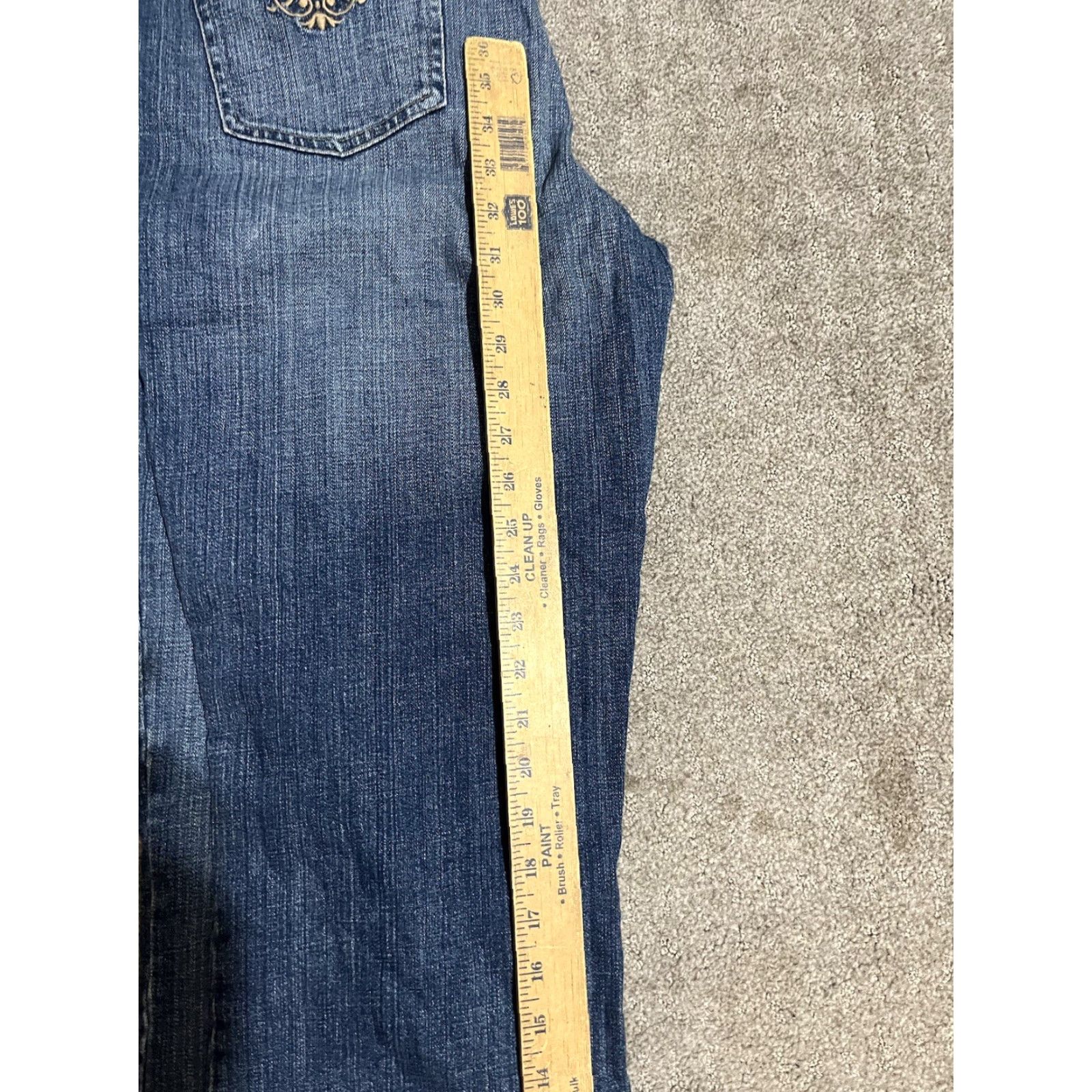 Guess GUESS Jeans Women’s Bootcut Stretch 34x32 Dark Denim 5-Pocket Cotton Blend Spandex Jeans Womens Regular Rise High Inseam 32 Size 24" / US 00 / IT 34 - 7 Thumbnail