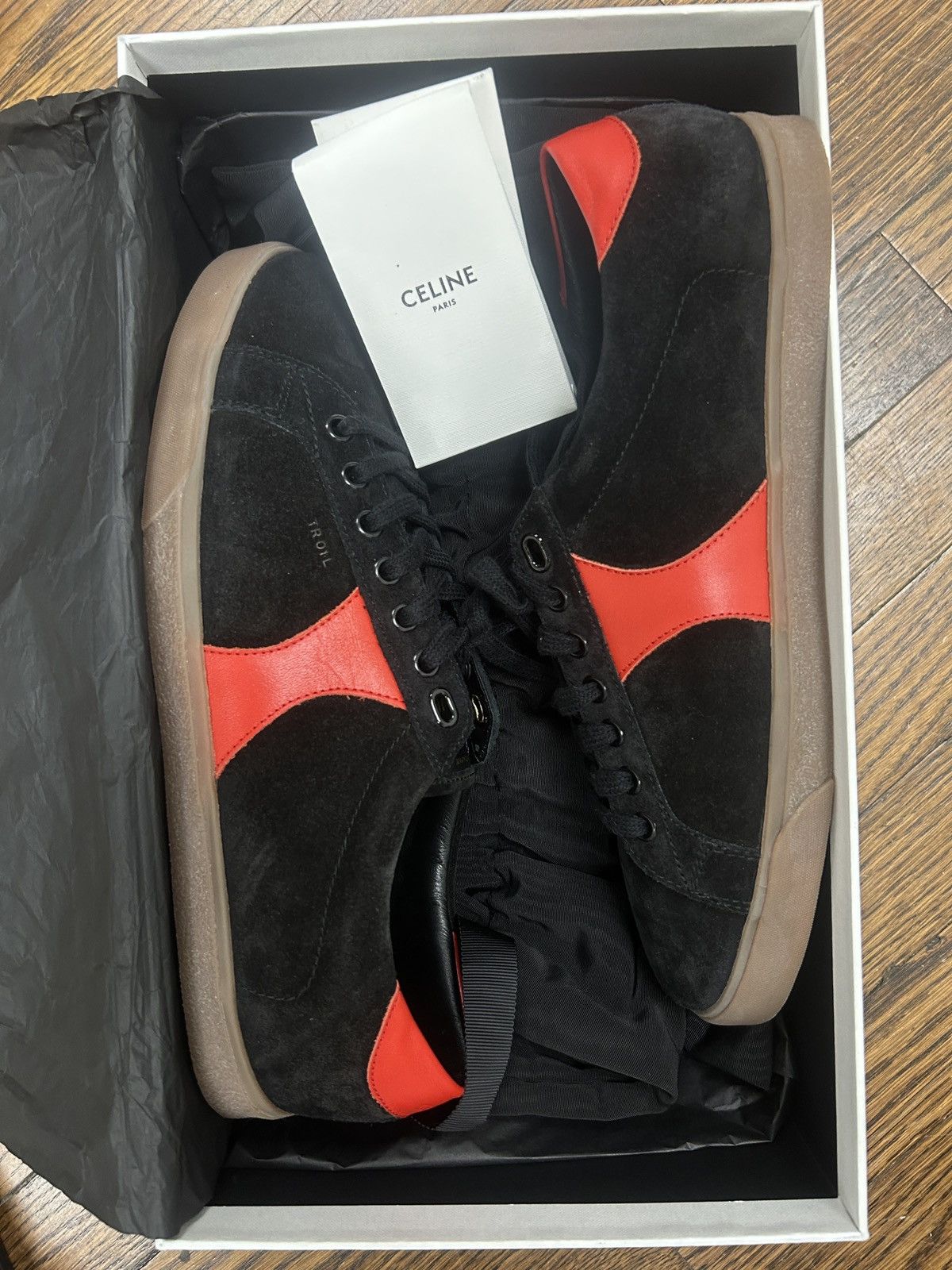 Celine WB! HEDI SLIMANE Triomphe Suede Sneakers Size US 9 / EU 42 - 2 Thumbnail