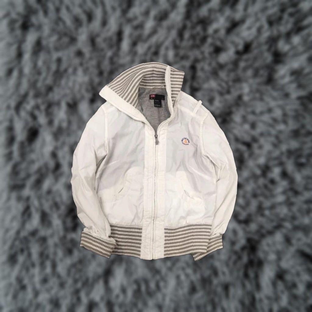 Diesel VINTAGE Diesel White Nylon Jacket Casual Bomber Shirt Mens S White Logo 90s 2000s Opium Size US S / EU 44-46 / 1 - 1 Thumbnail