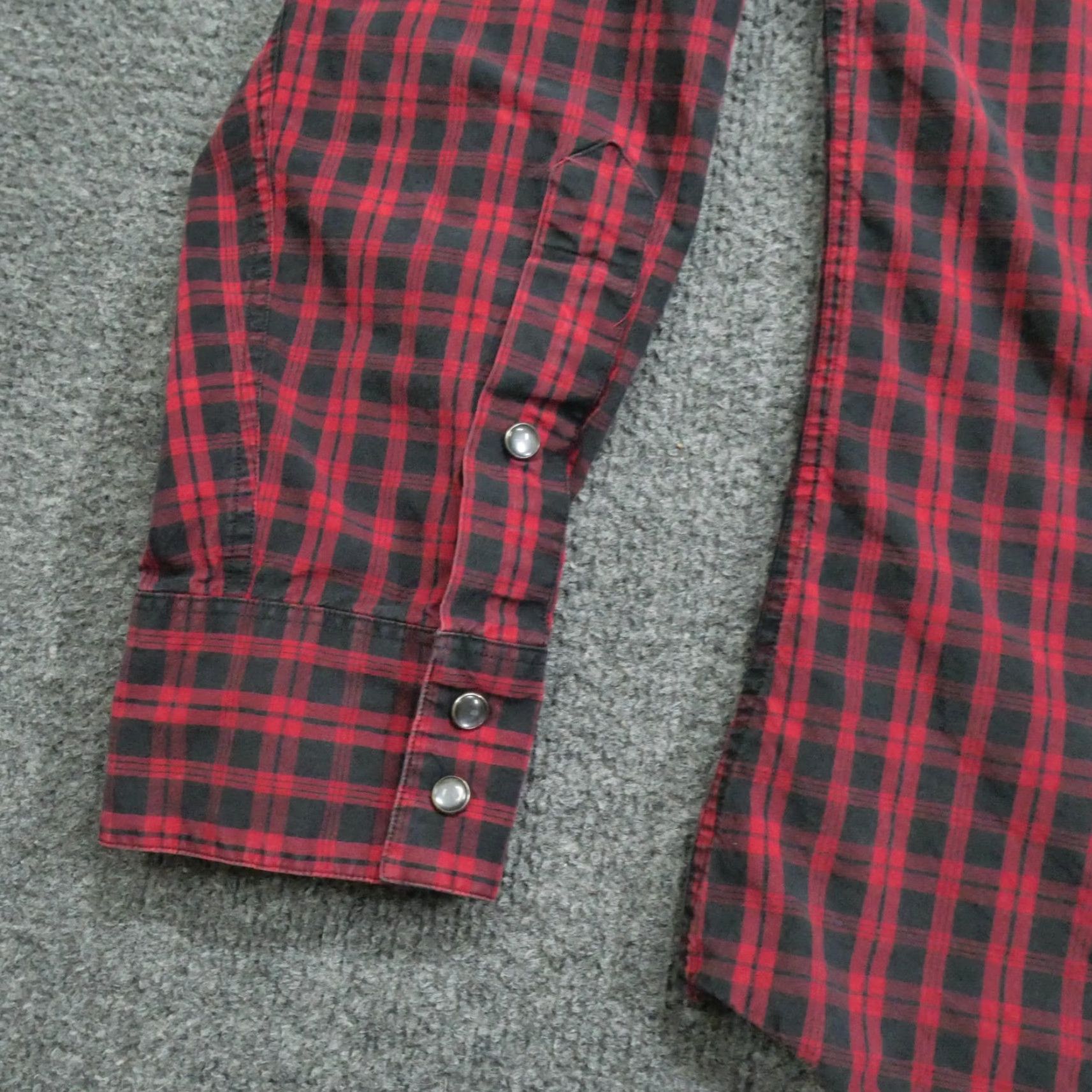 Polo Ralph Lauren VINTAGE Polo Ralph Lauren Shirt Mens XL Red Black Pearl Snap Classic Western Shirt Size US XL / EU 56 / 4 - 6 Thumbnail