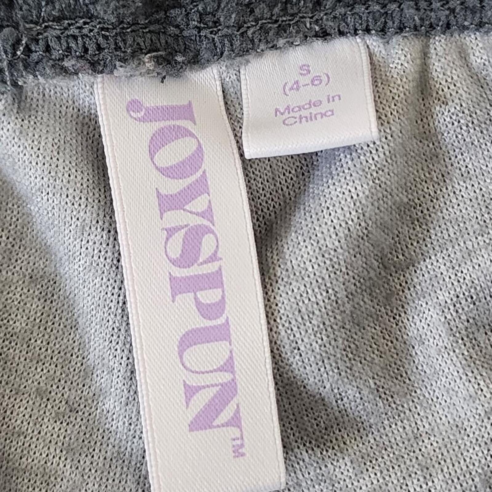 Other Dark Grey Gray Small Joysun Velour Velvet Pajama Pants Size 28" / US 6 / IT 42 - 3 Thumbnail