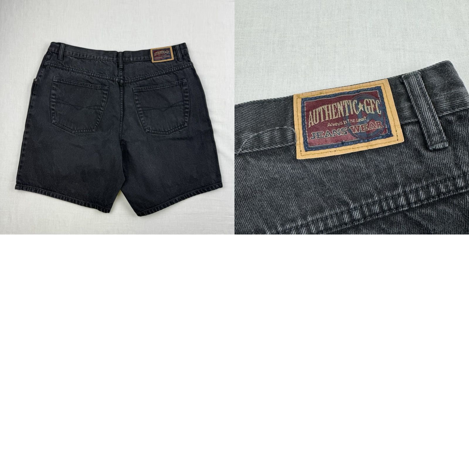 Vintage VINTAGE GFC Jeans Shorts Adult 38 Black Hipster Grunge 90s Y2K Authentic Size US 38 / EU 54 - 8 Thumbnail
