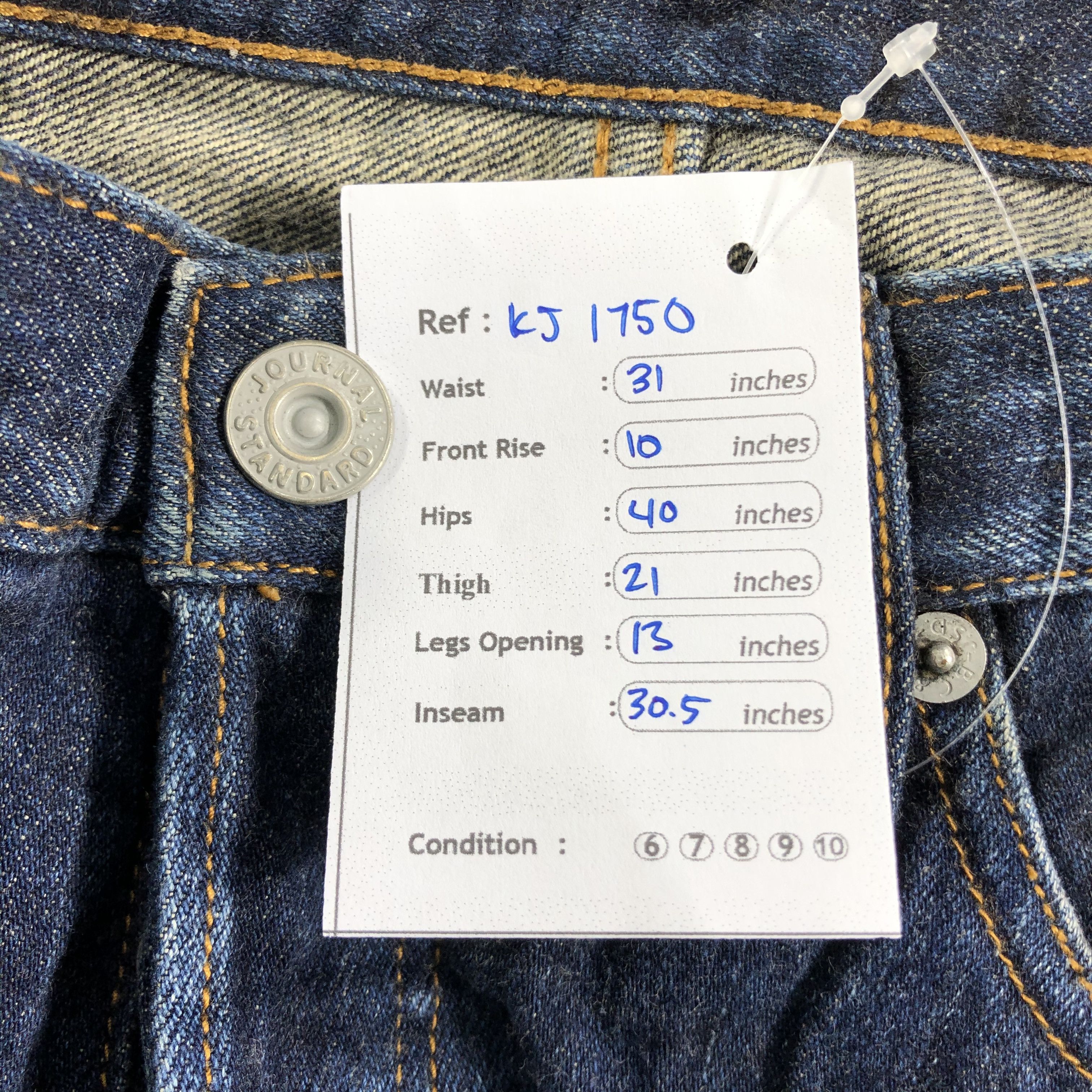 Journal Standard Journal Standard Jeans Dark Wash Denim KJ1750 Size US 30 / EU 46 - 10 Thumbnail