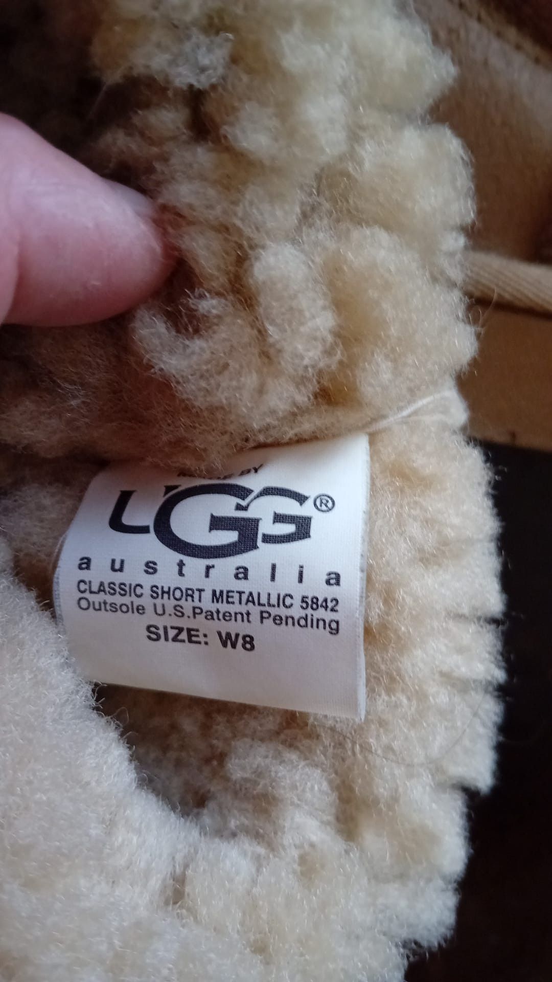 Ugg Ugg Clasic Short Metalic Sheepskin Boots Womans Size 8 Size US 8 / IT 38 - 2 Thumbnail