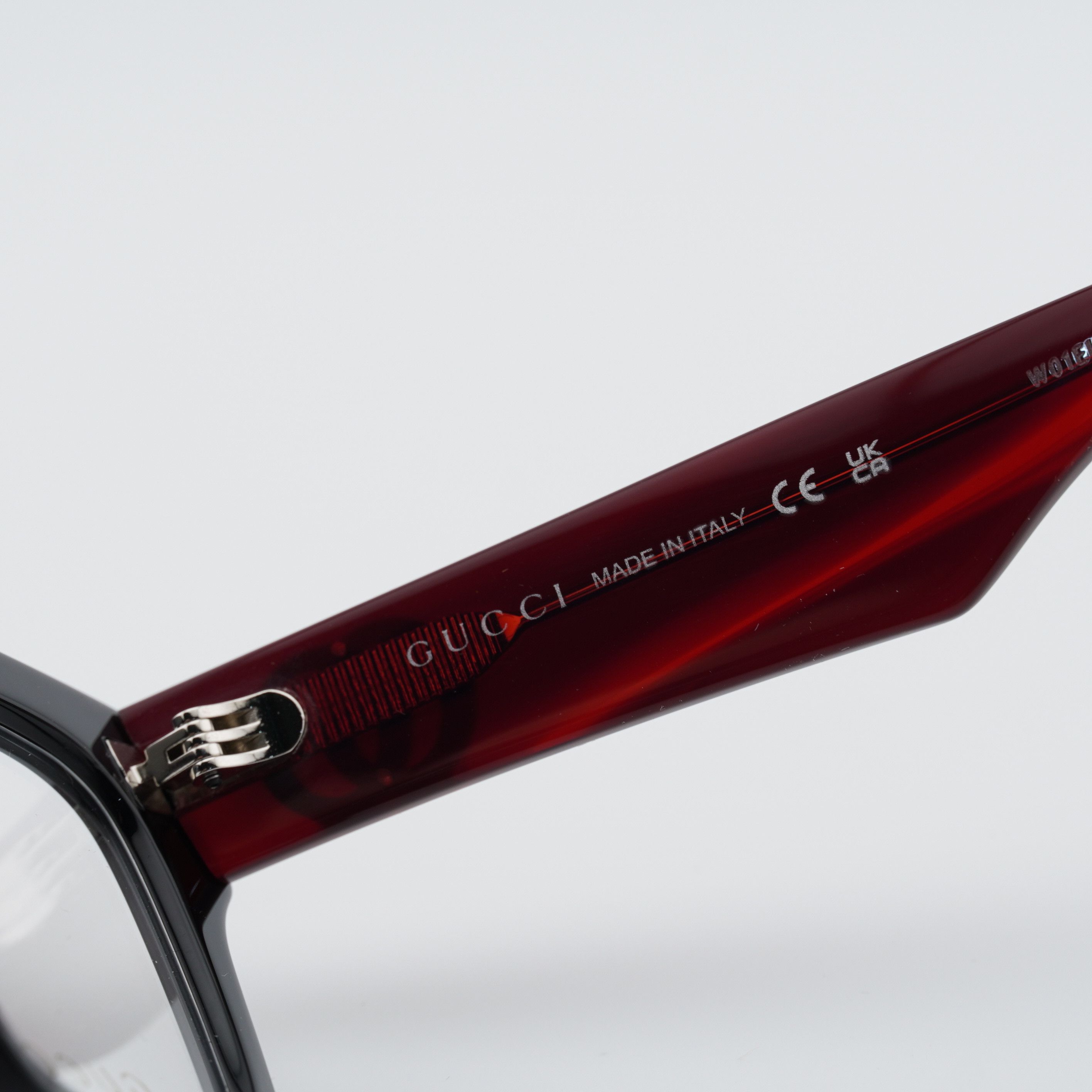 Gucci Gucci GG1424O 013 Eyeglasses Black / Red 54mm Cat Eye Frame Size ONE SIZE - 9 Thumbnail