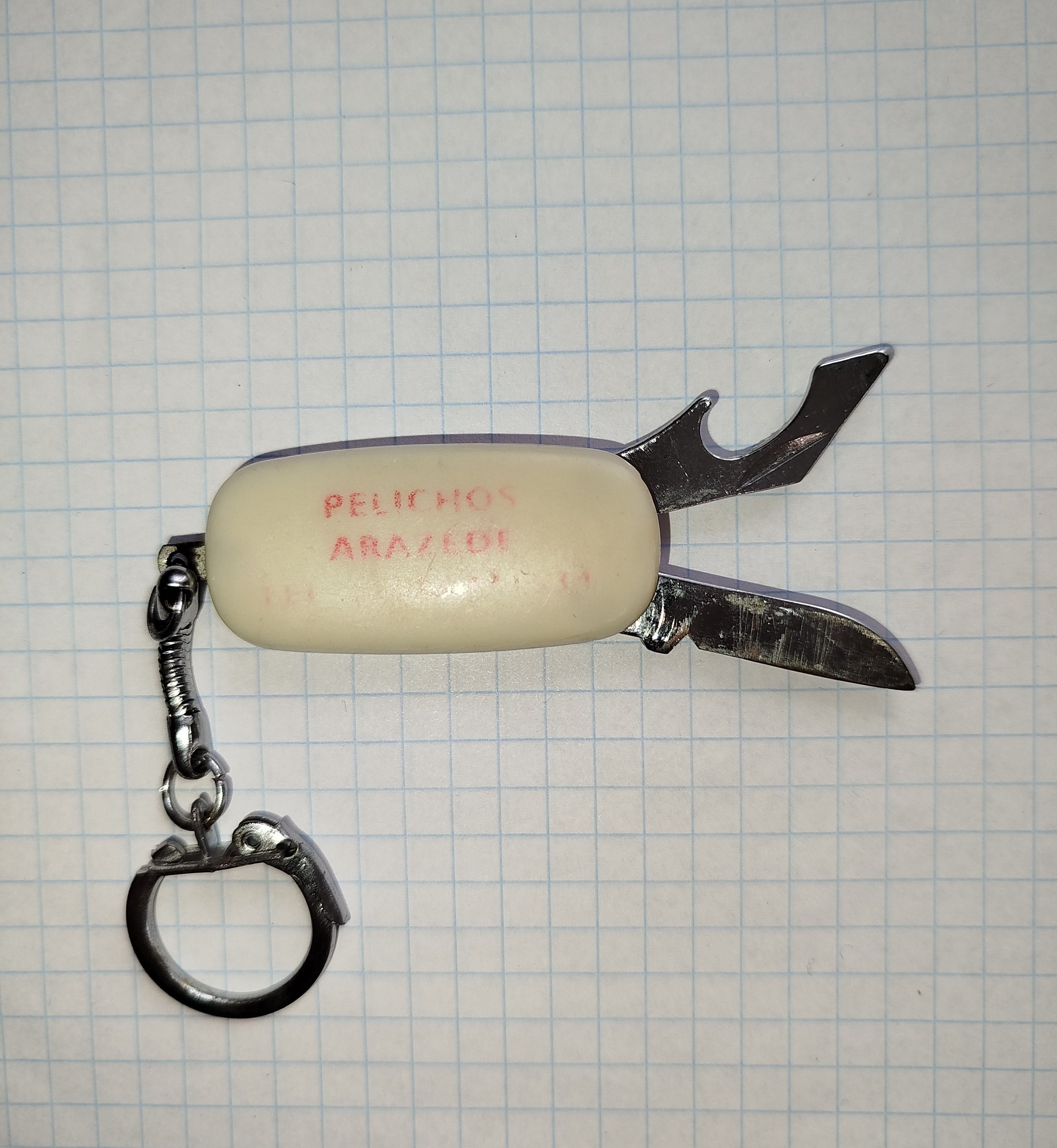 Vintage Vintage keyring with folding knife and opener Size ONE SIZE - 5 Thumbnail