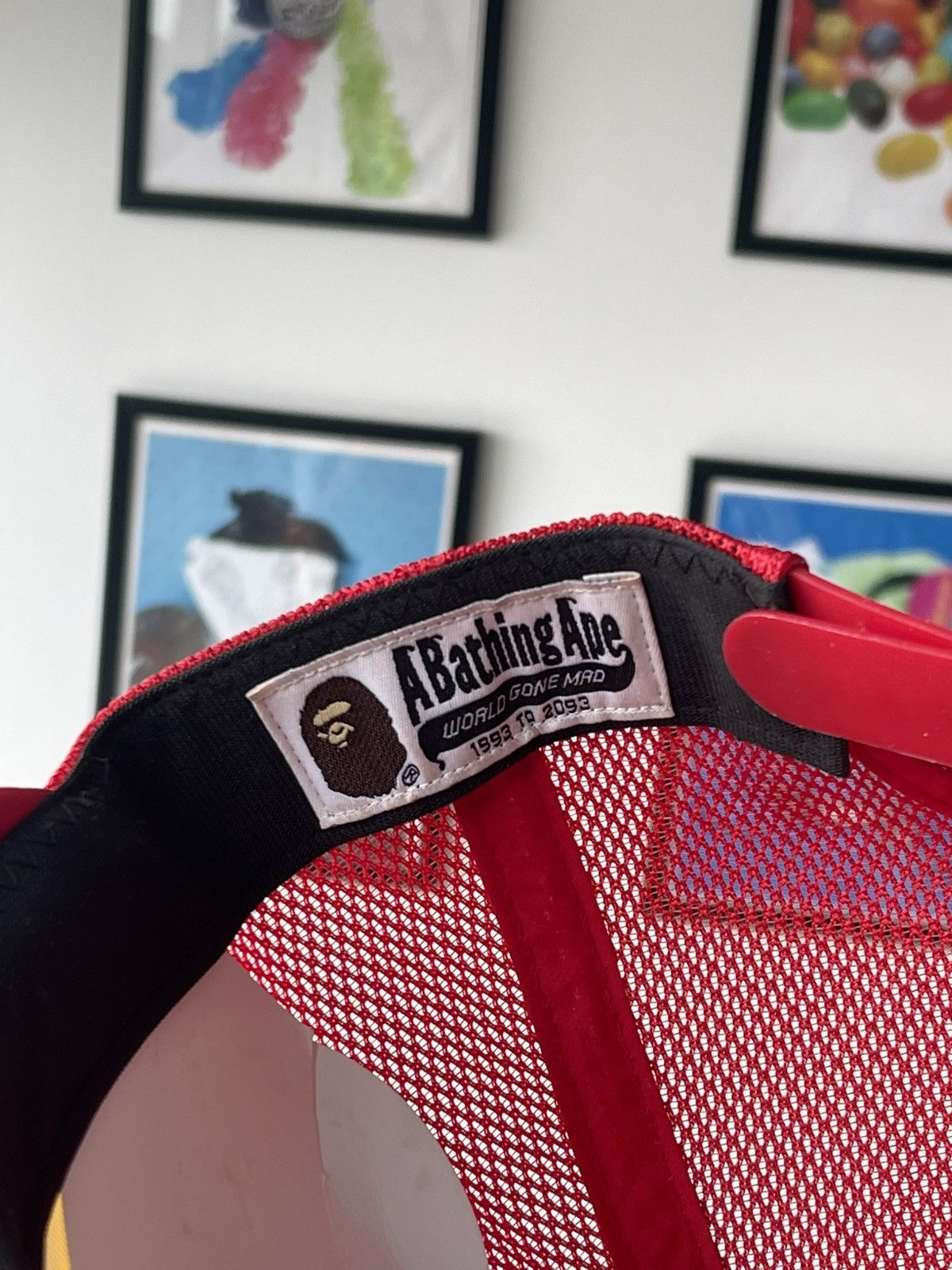 Bape Bape Bapesta Trucket Hat Red Size ONE SIZE - 5 Thumbnail